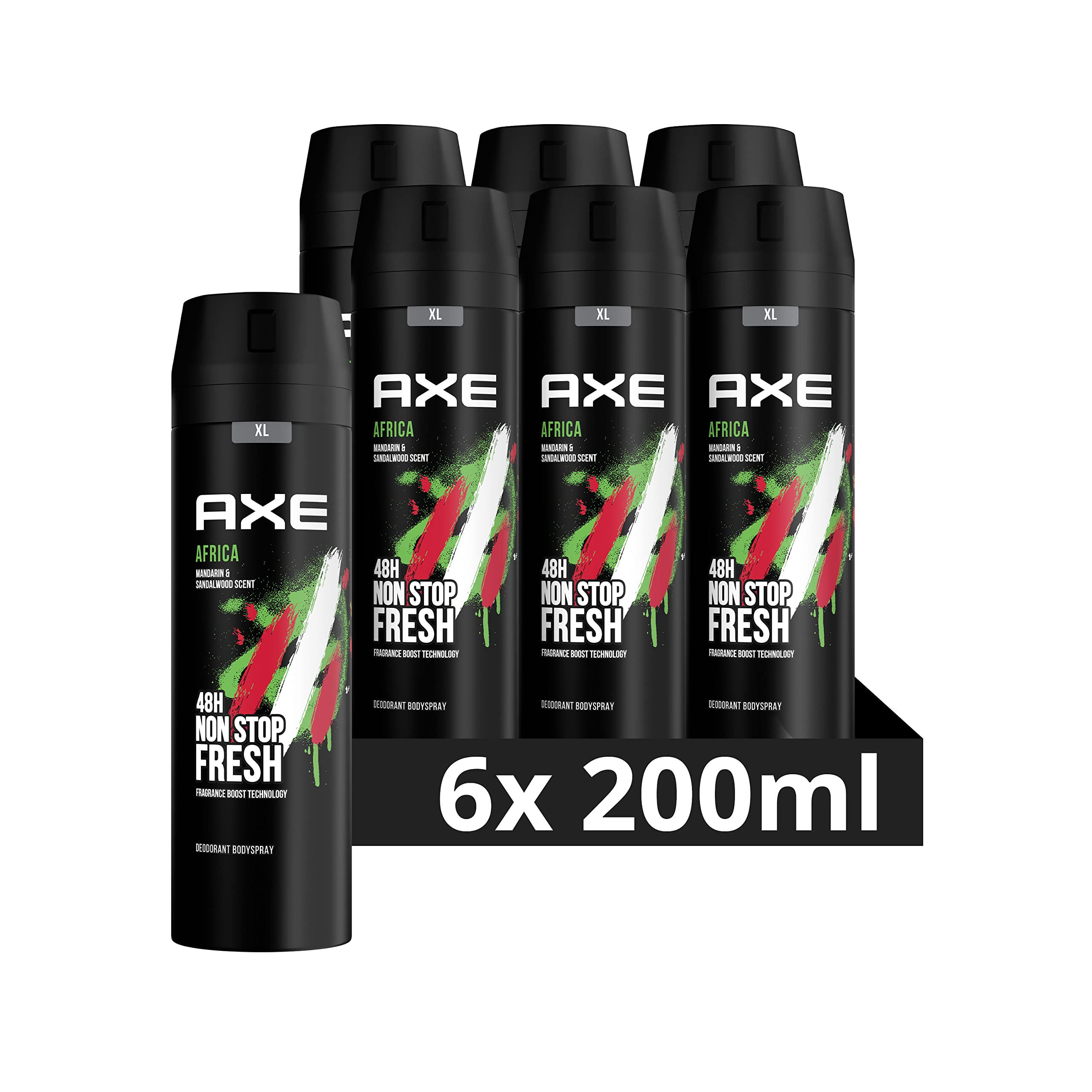 AXE Deodorant Bodyspray Africa - 6 x 200ml