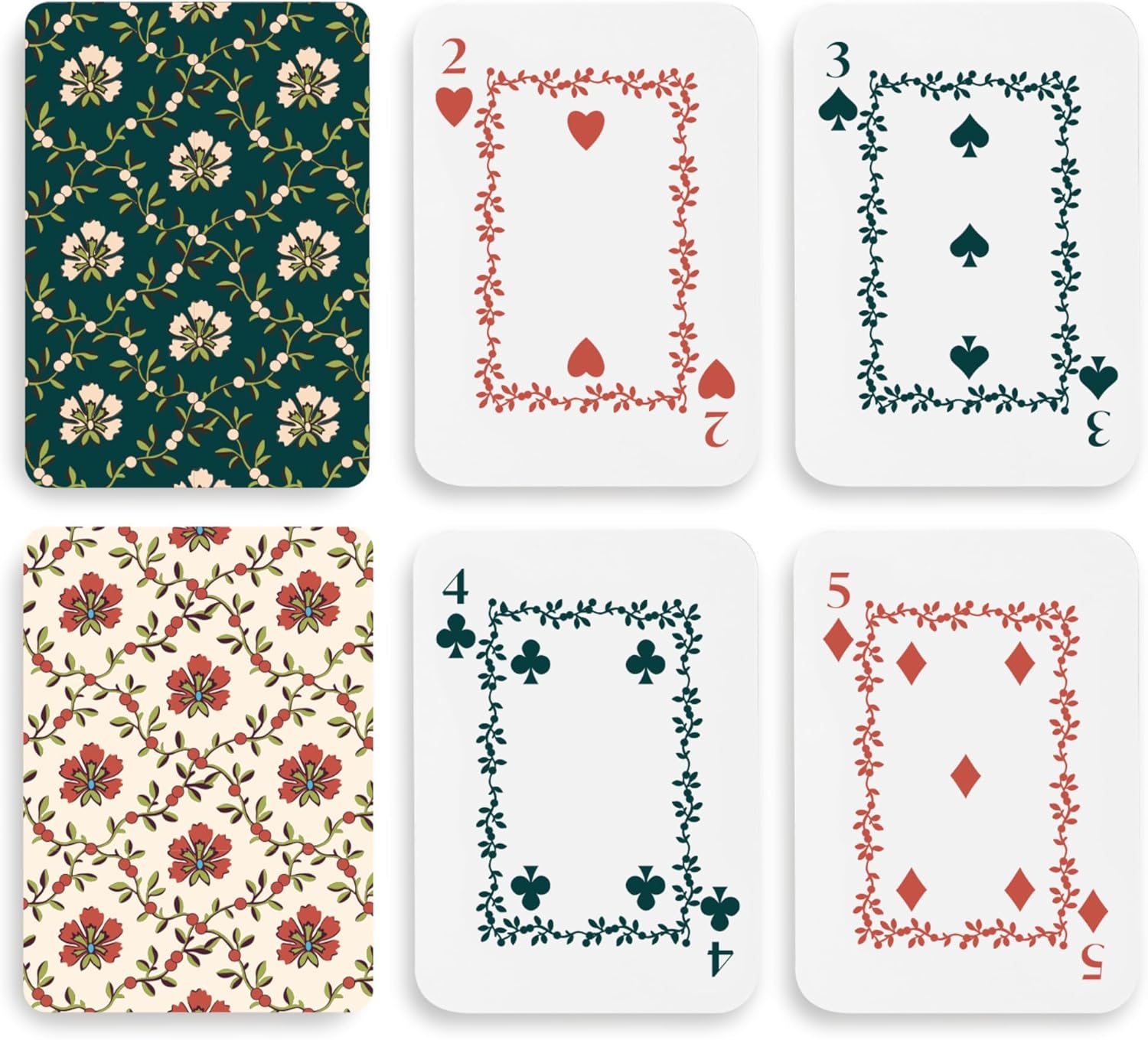 Vera Bradley Set of 2 Decks of Holiday Playing Cards for Travel, Pouch with Standard Decks (Star Patchwork)