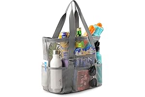 Beach Essentials for Vacation - Premium Durable Beach Bag Large Storage
