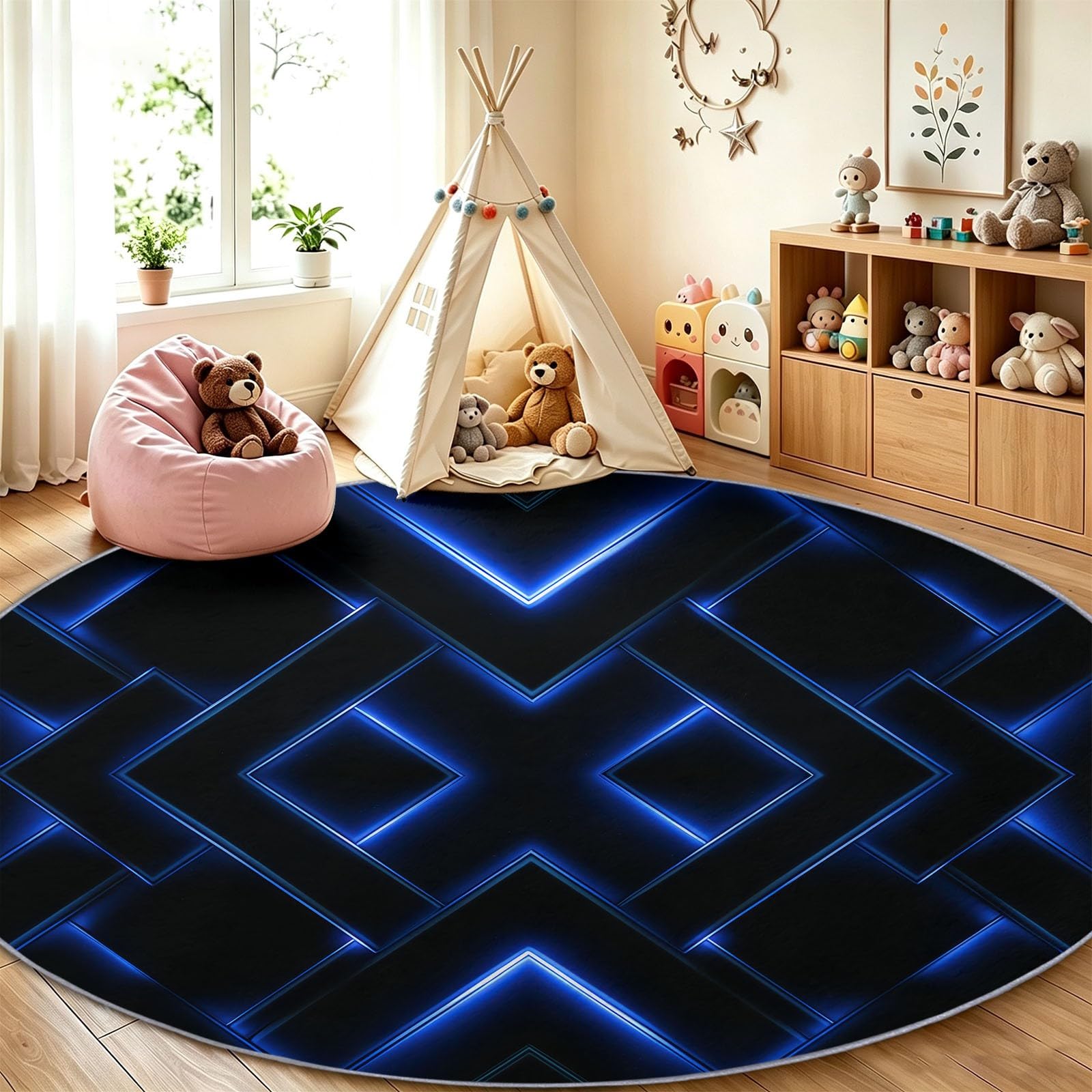 Tapis géométrique 3D noir lavable : la solution propre pour zones à fort passage