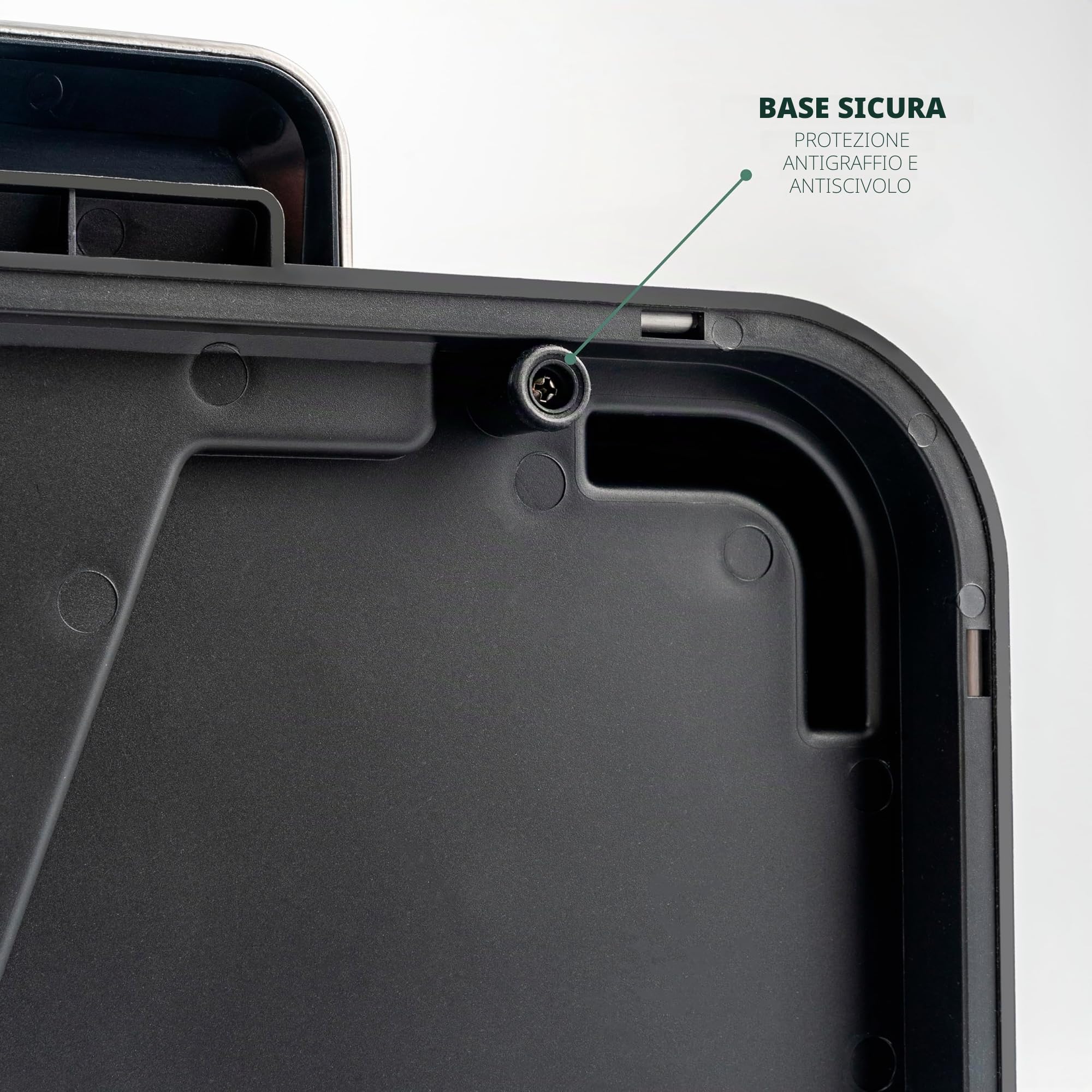 eluno Pattumiera a pedale ? 2 scomparti da 15 litri ciascuno, secchio interno estraibile in plastica, manici laterali, pedale grande, sistema di raccolta differenziata (Grigio)