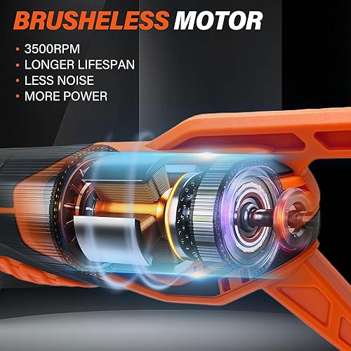 Miniatura 4 de Sierra recíproca inalámbrica compatible con batería DEWALT 20V LI-ION. Sierra eléctrica Recíproca con motor sin escobillas y 4 cuchillas, cuchillas