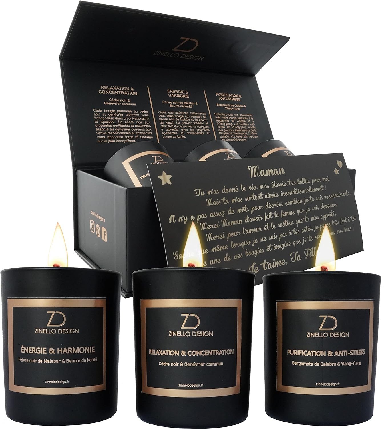 Aromatherapy Scented Candles for Girls, Reward Set of three Scented Candles for Dwelling Use, Pure Soy Wax, Superb for Mom’s Day, Valentine’s Day, Christmas, Birthday