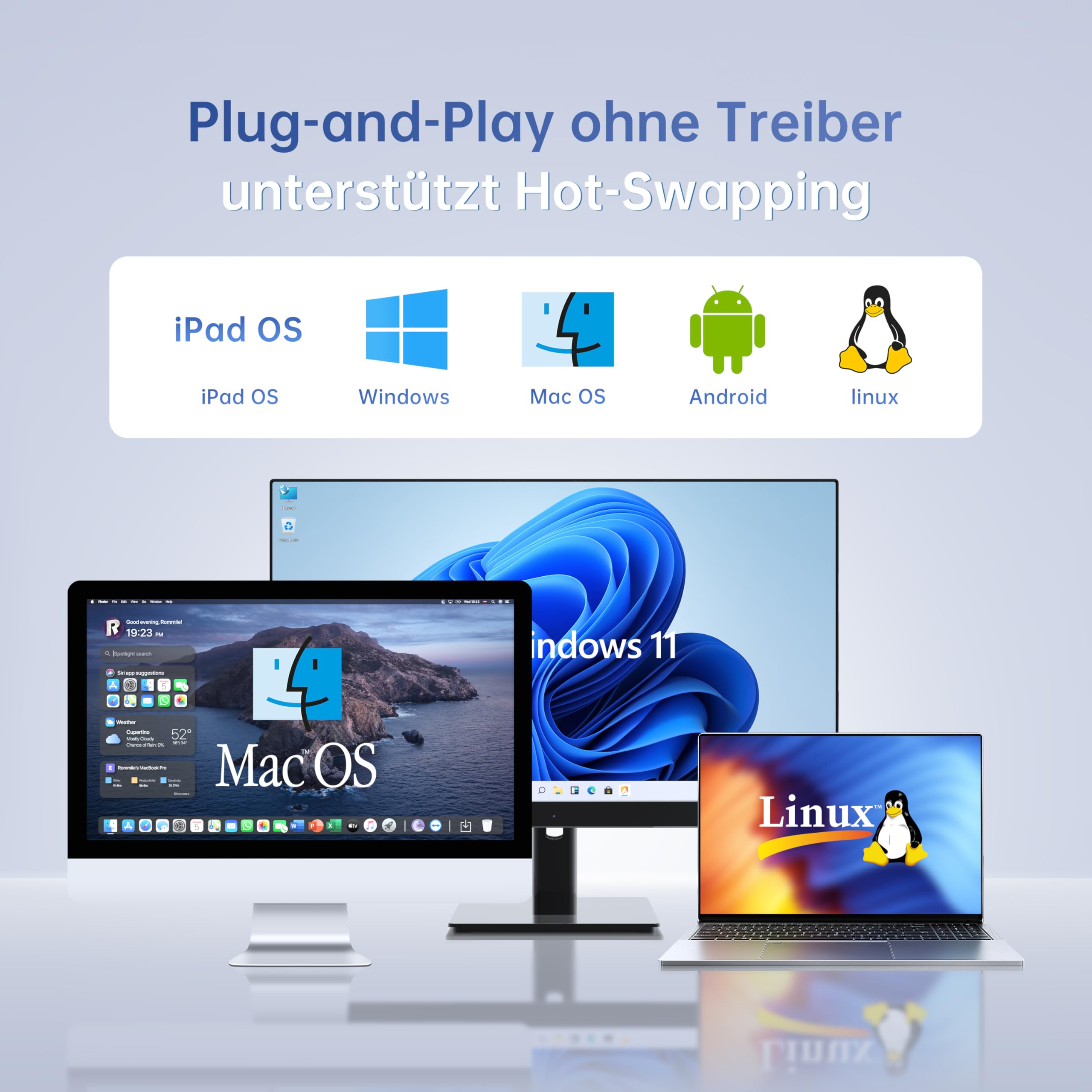 Adattatore ZH288 da HDMI a USB C