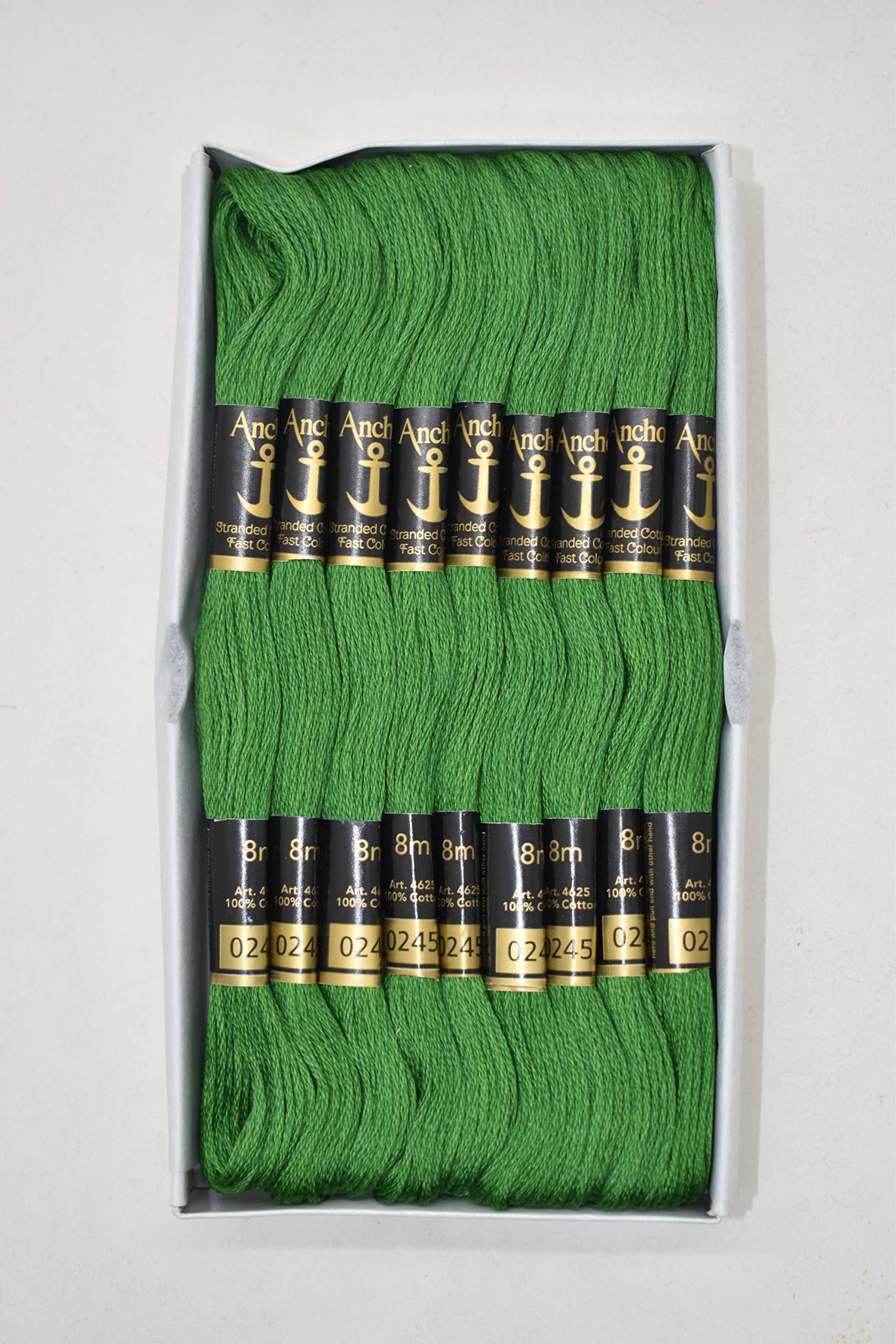 Anchor Thread Stranded Cotton Skiens Cross/Long Stitched Embroidery Threads (Set of 25 Pieces) (Shade no. 245)-picture-10
