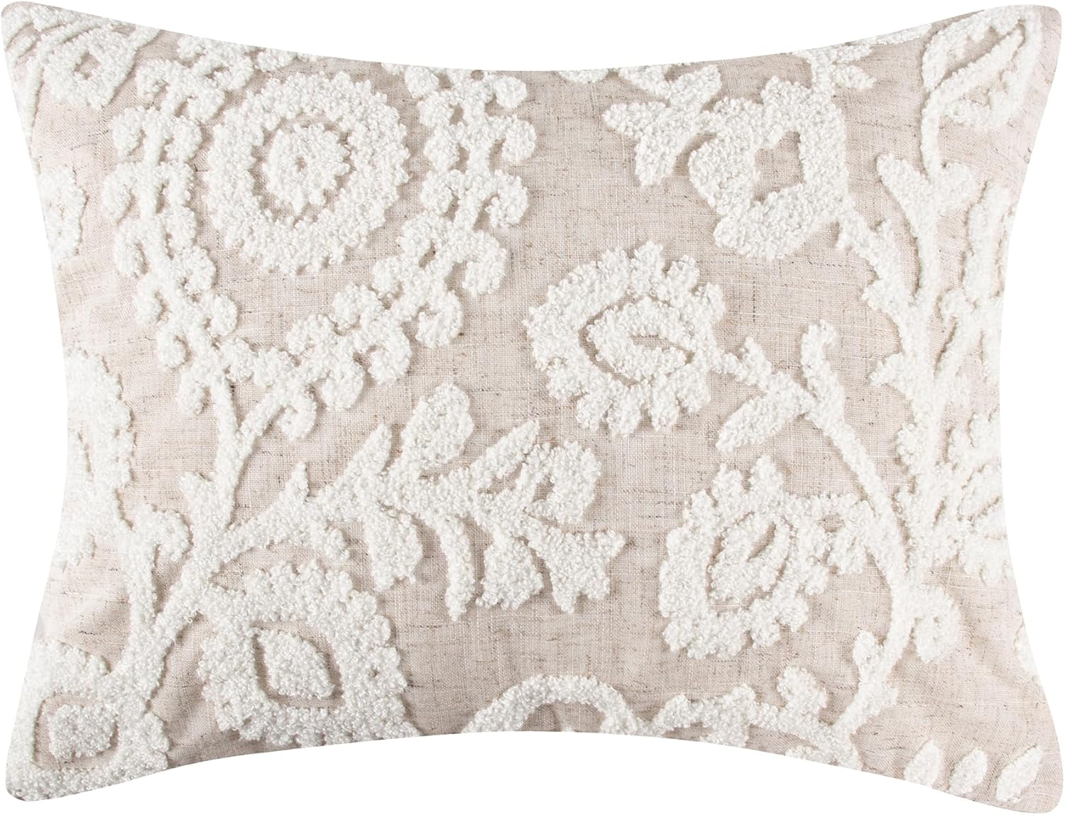 Levtex Home - Maileen Neutral Blue Comforter Set - Full/Queen Comforter (90x94in) and 2 Standard Shams (20x26in) - Floral Vine Design - Neutral Tones - Cotton with Polyester Fill | Reversible, Breathable material