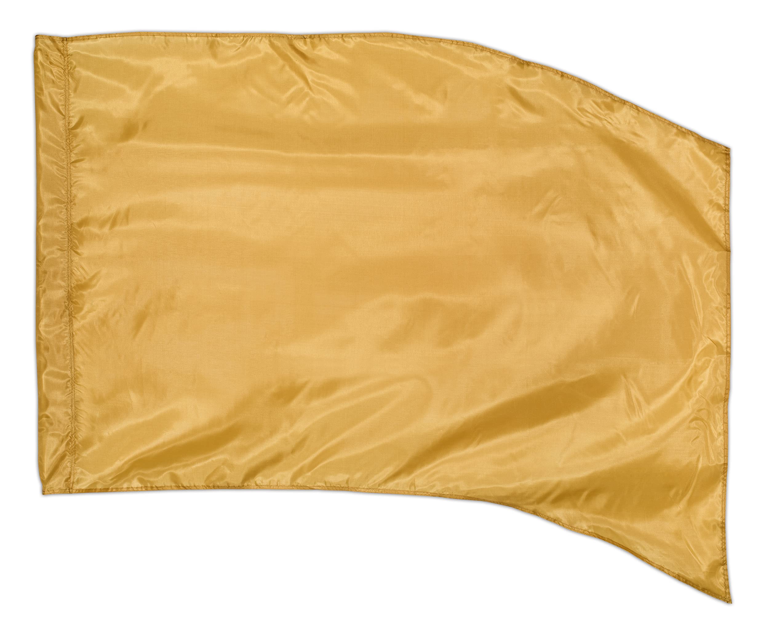 Amazon.com : Gold Color Guard Flag, Curved Rectangle Solid Color
