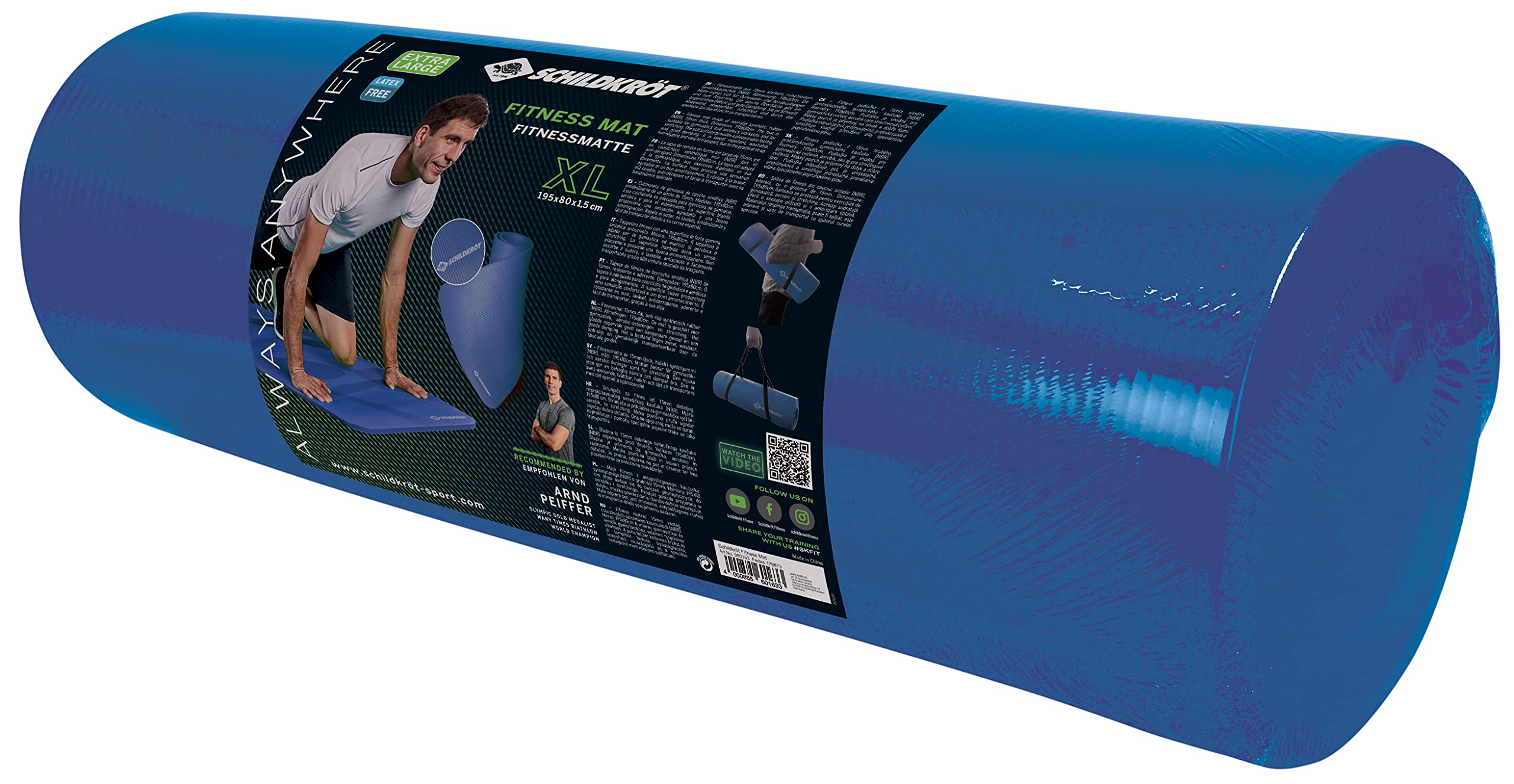Schildkröt Fitness Fitnessmatte XL (15mm, Blue)
