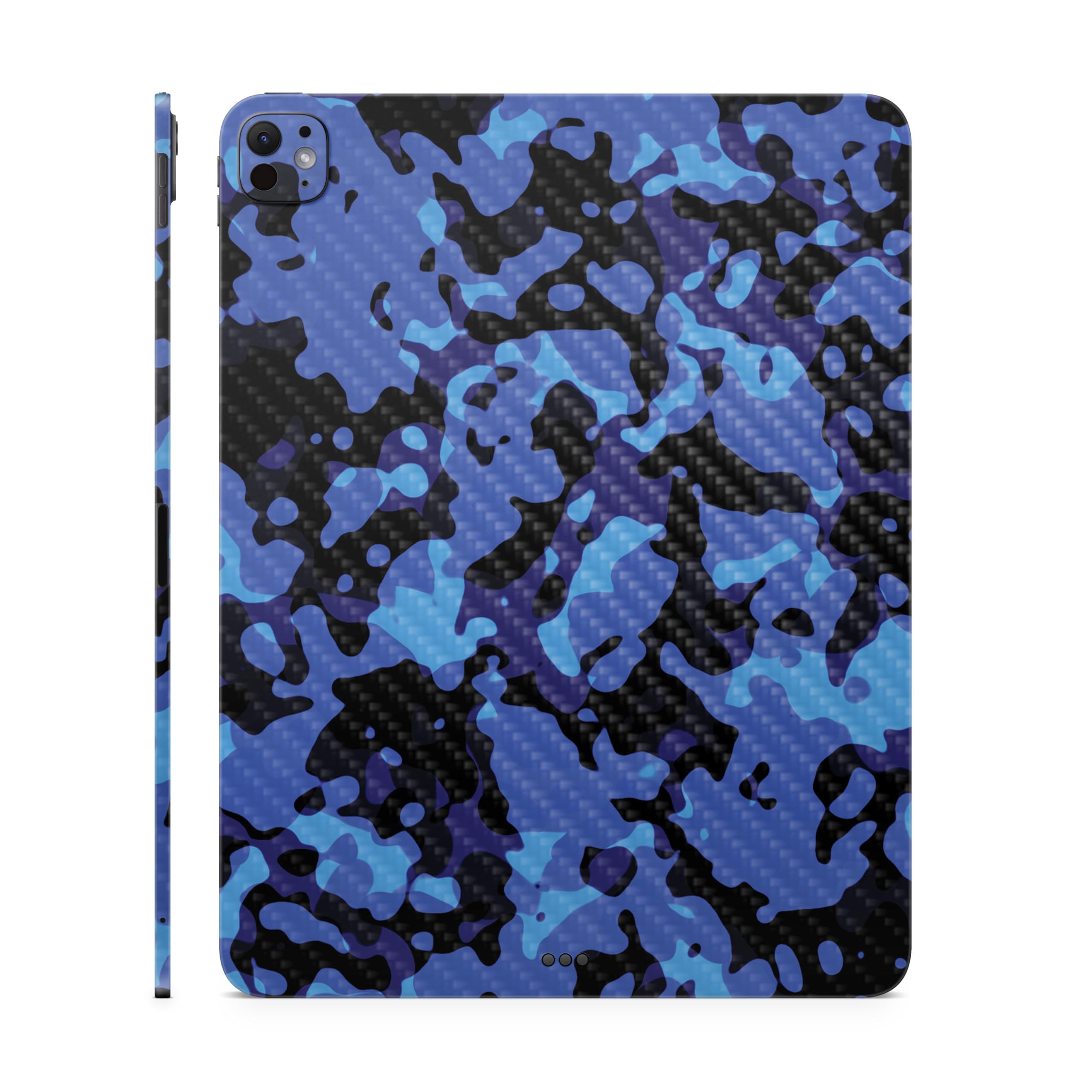 Carbon Fiber Tablet Skin Compatible with Apple iPad Pro 11 (M4) 2024 - Blue Modern Camo - Premium 3M Vinyl Protective Wrap Decal Cover - Easy to Apply | Crafted in The USA by MightySkins
