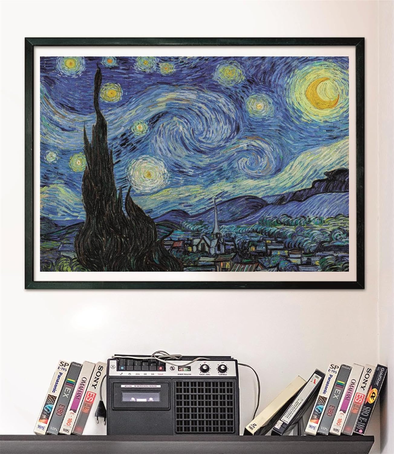 Clementoni - Van Gogh 37065 1000 Piece Art Puzzle for Adults and Children, Museum Collection, Starry Night Theme with Poster Included, Compact Box, Gift Idea for Men and Women, Made in Italy, 70 x 50