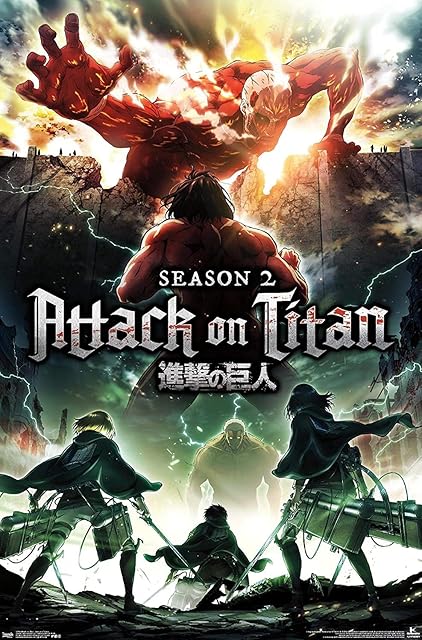 Attack on Titan Season 2 Japanese Manga Anime Human Race Warriors Print Poster Wall Art Picture A4 +