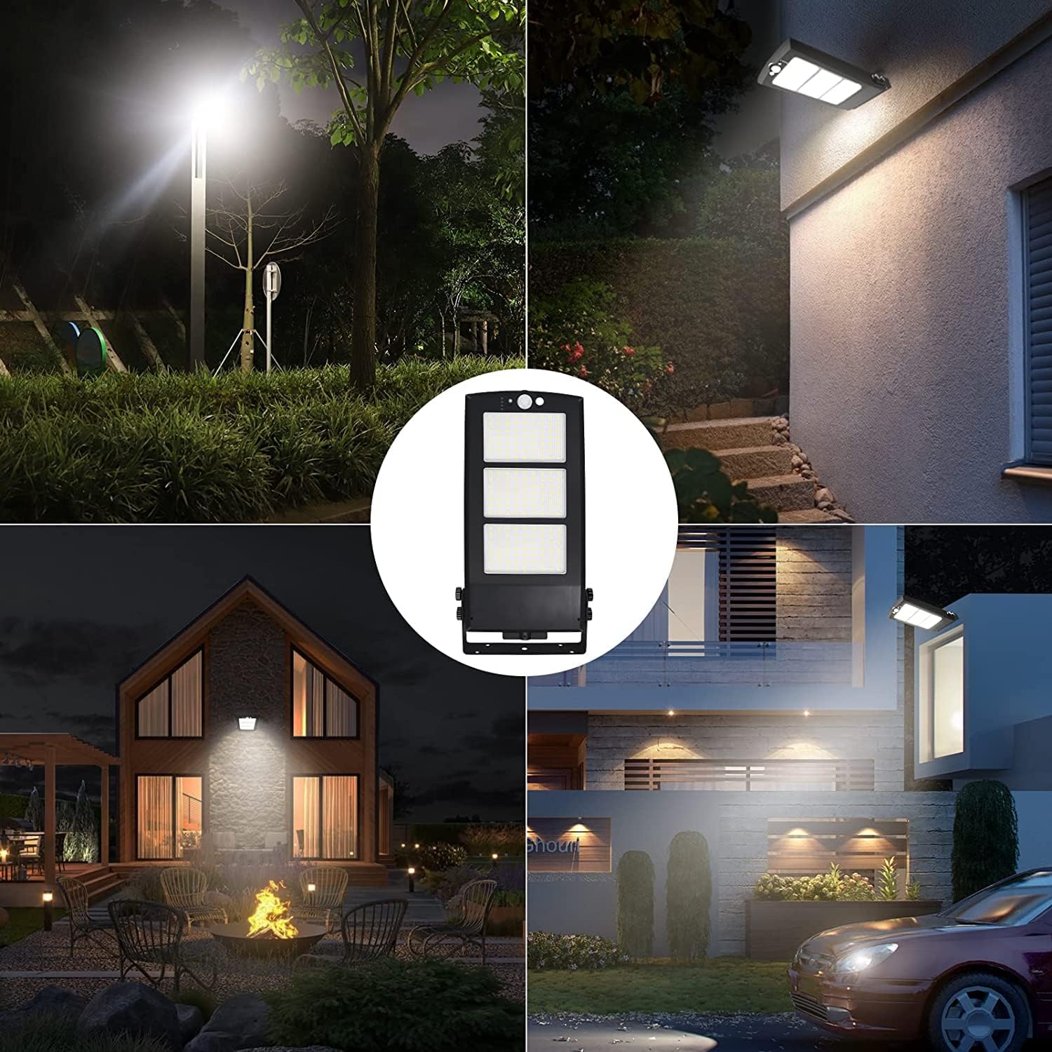 Daixilan Solar Street Lights Outdoor Waterproof, Dusk to Dawn, with Motion Sensor and Remote Control, Suitable for courtyards, Gardens, Streets, Garage, Wall Mount 30000LM 8 81ubflzzpFL. AC SL1500