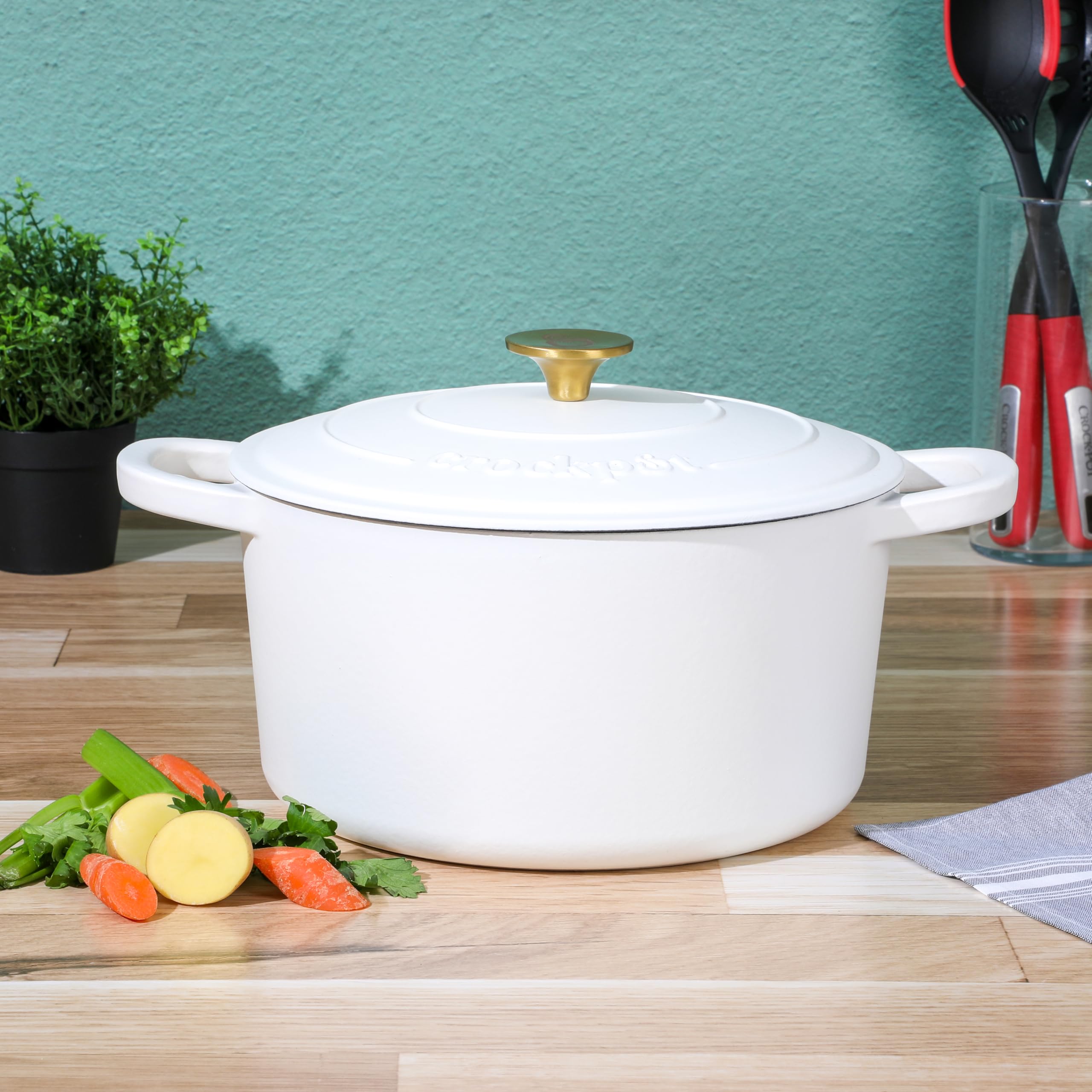 Amazon.com: Crock-Pot Artisan 7-Quart Round Dutch Oven – Matte