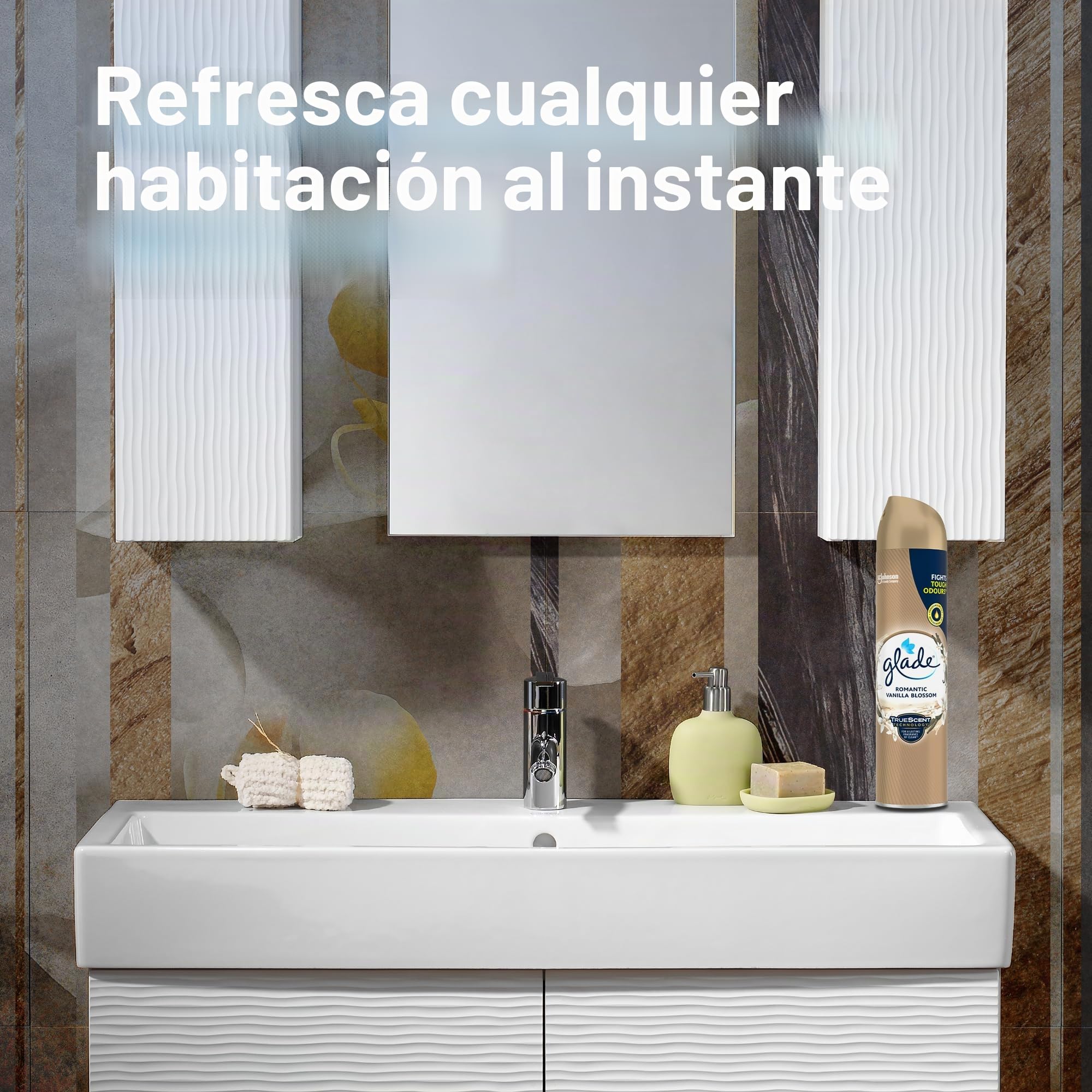 Glade ambientador Spray, vainilla, pack de 6