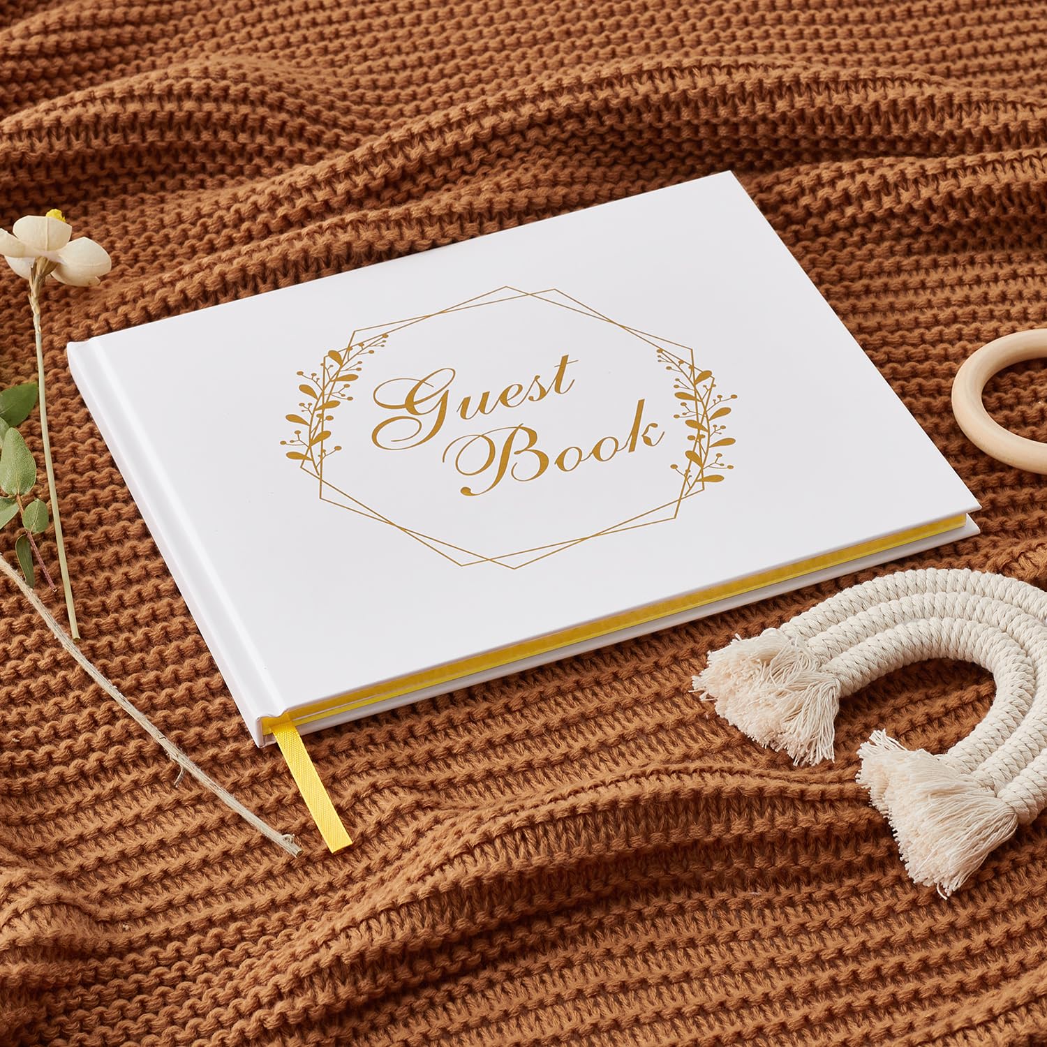 Wedding Guest Book Guest Book Wedding Reception For Party, Lined Guest Book For