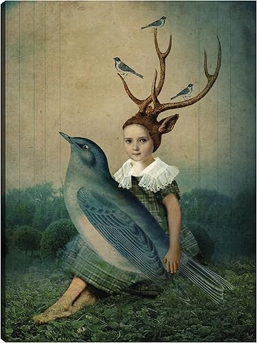 Fine Art Canvas Lienzo decorativo para pared de Cantarme a Song por el artista Catrin Welz-Stein para sala de estar, dormitorio, baño, cocina,