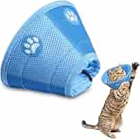 Collare Elisabettiano Morbido Per Gatti E Cani - Anti Leccarsi E Mordersi - Taglia S Blu - Post Operatorio - Foto 3