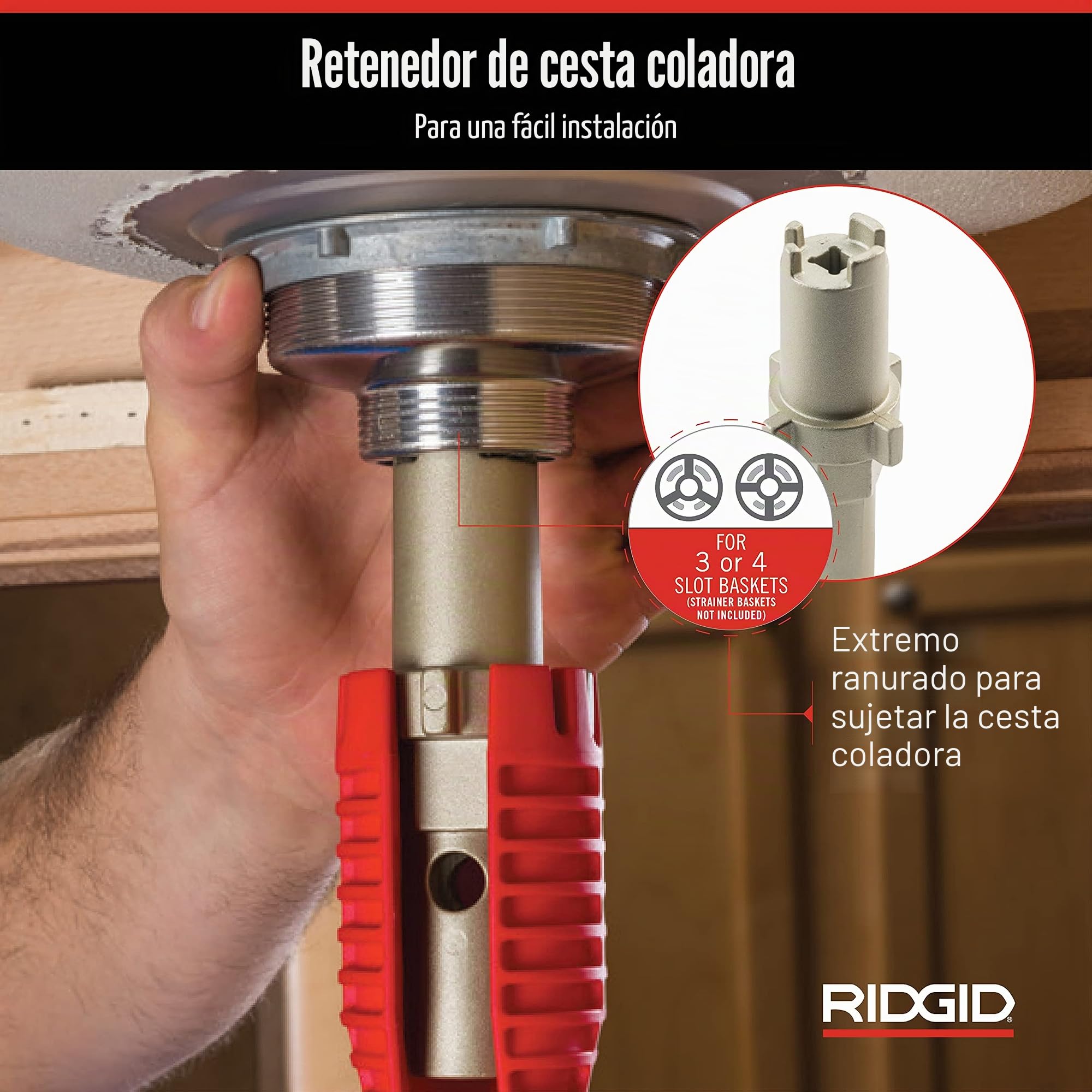 RIDGID 57003 EZ Change - Llave de fontanería para instalación y extracción