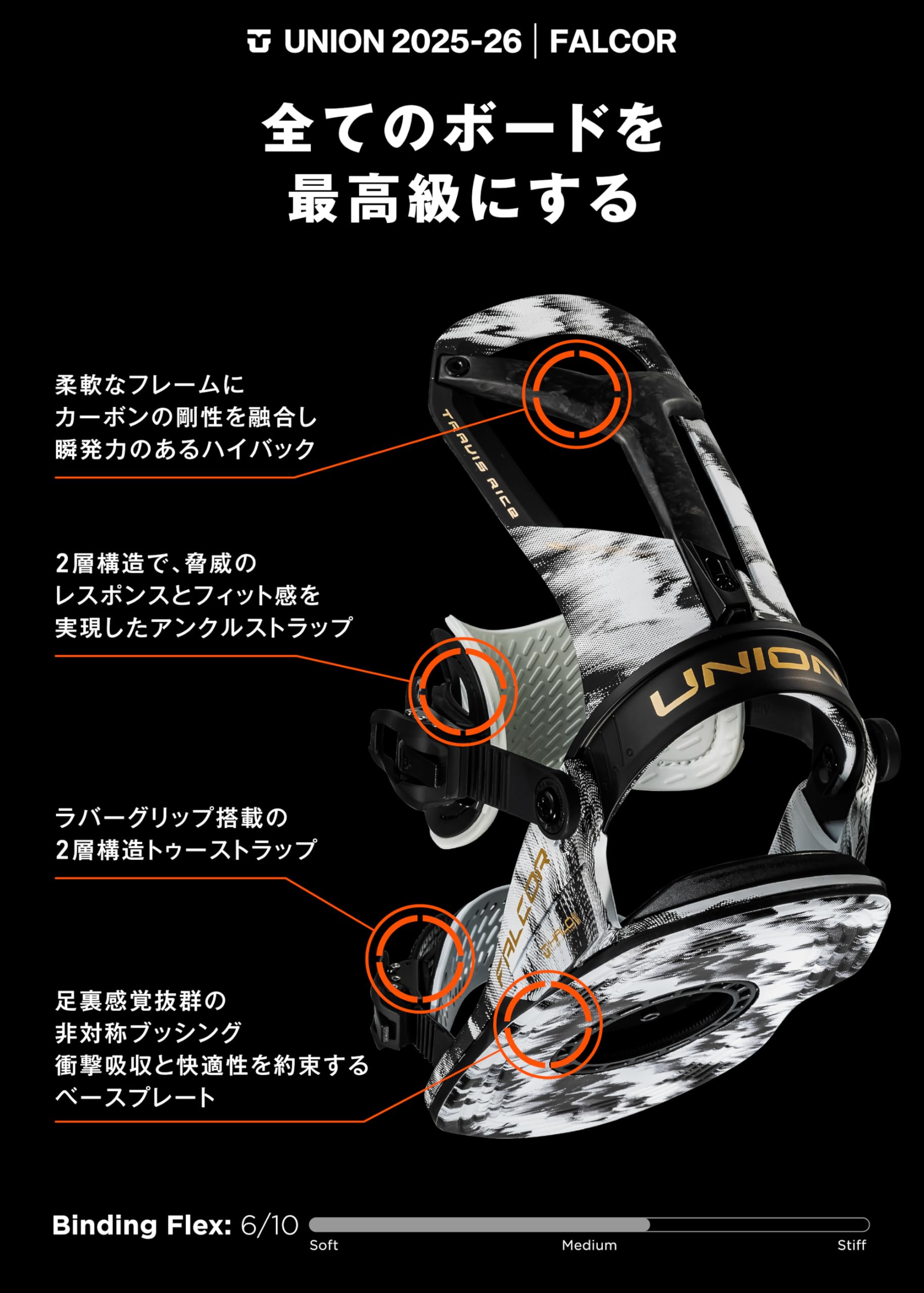 Amazon | UNION ユニオン バインディング FALCOR ファルコア メンズ