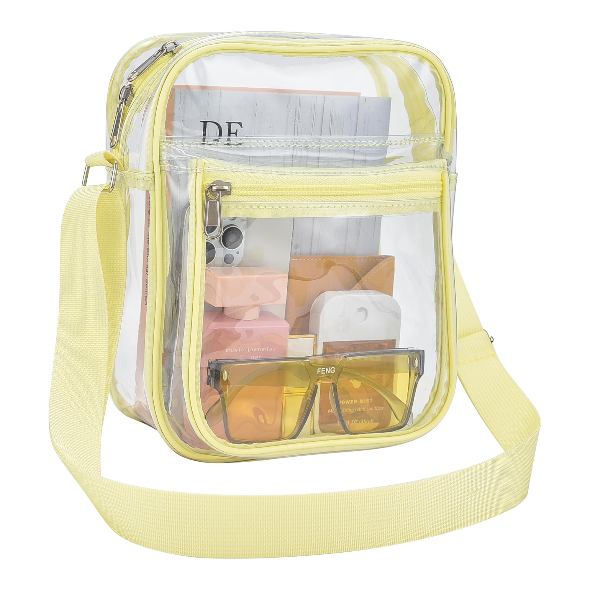 USPECLARE Clear Bag Stadium Approved Clear Messenger Bag for Men and Women