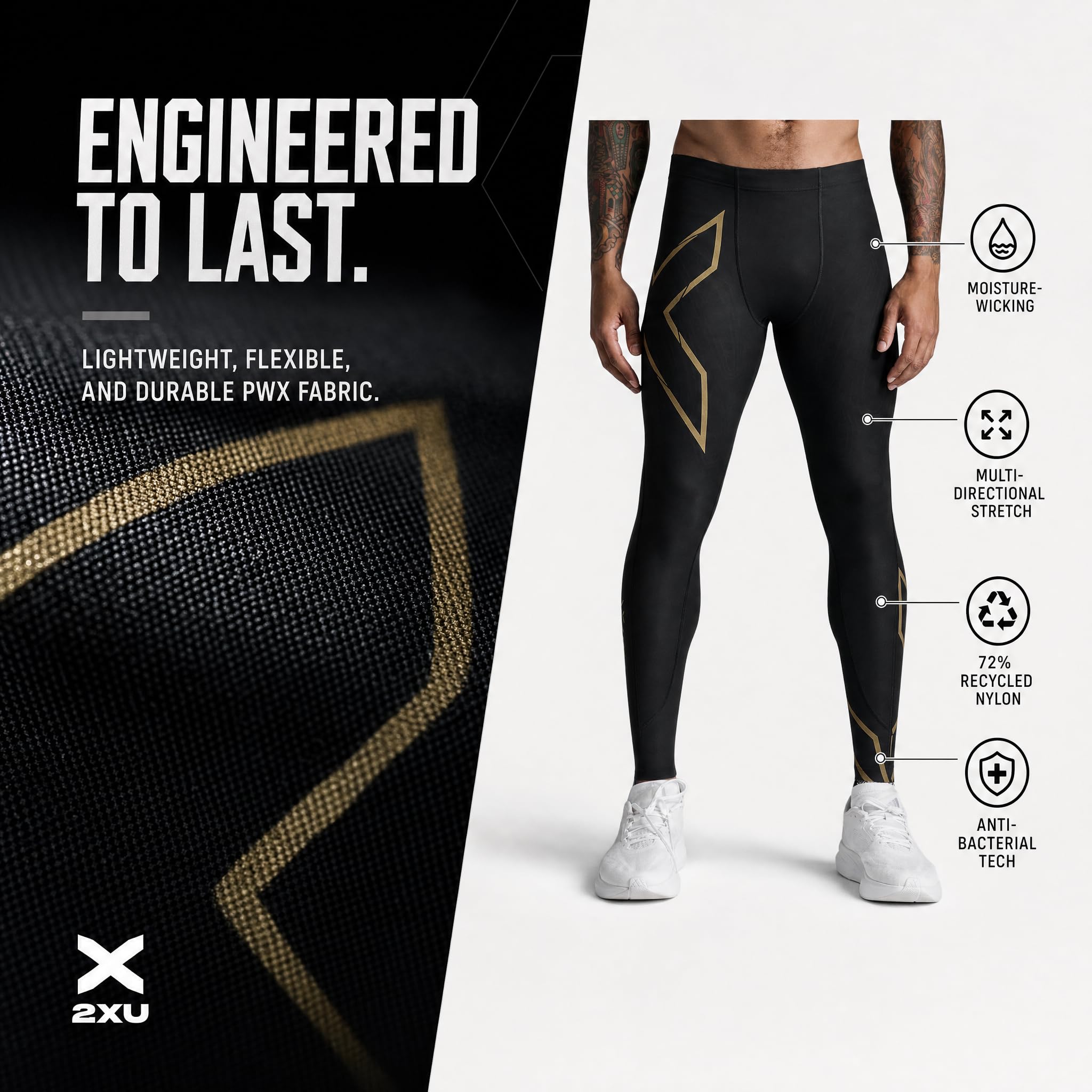 2XU UK Light Speed Compression Tights - Pantalones de compresión Hombre