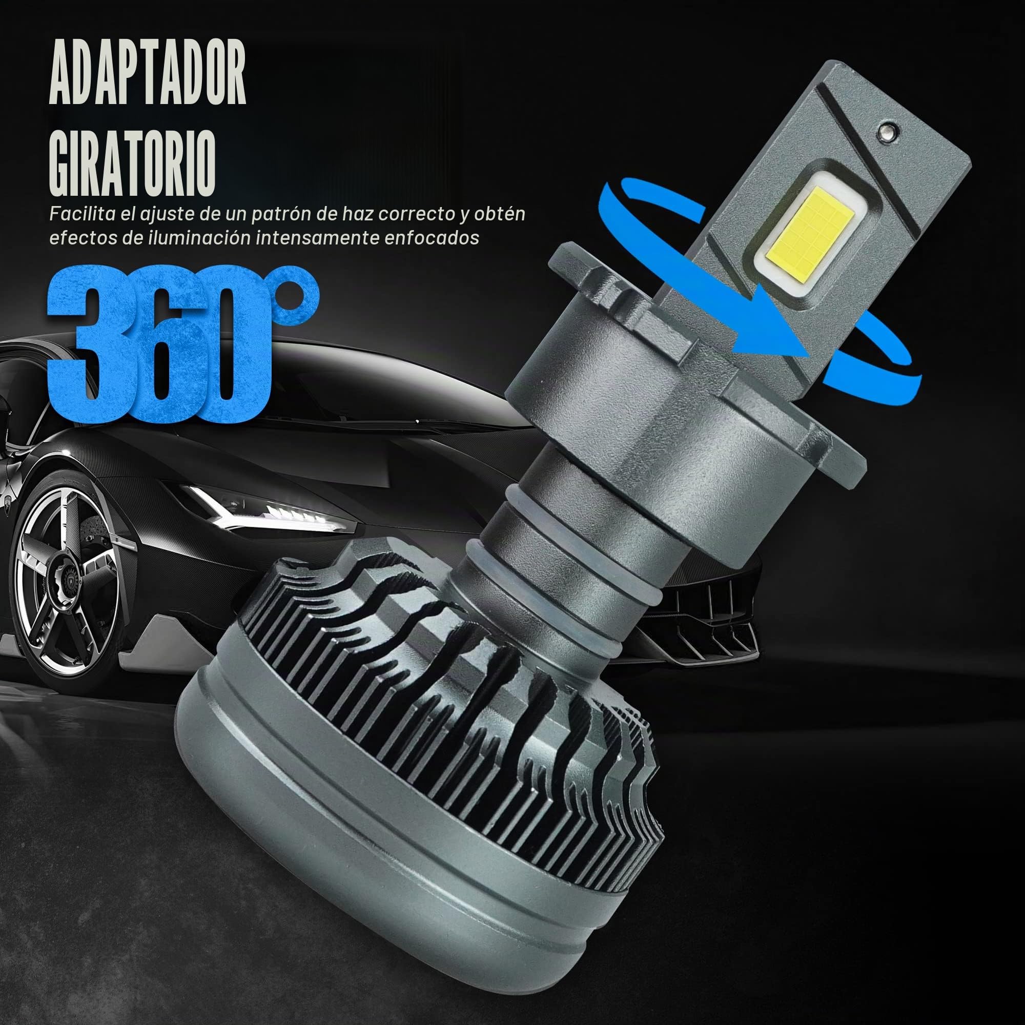 D-Lumina D2S D4S LED Bombillas LED para automóvil a prueba de errores 100% Canbus 90W 18000LM Reemplace las bombillas de xenón HID OEM Plug and Play - - 2 años de garantía (paquete de 2)