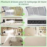 Nettoyeur Vapeur Haute Pression 2500W – Réservoir 1,1L – Pression 3 Bar & Vapeur à 105°C – Nettoyage Multisurface Sans Produit Chimique – 6 Réglages de Vapeur + 15 Accessoires - 8