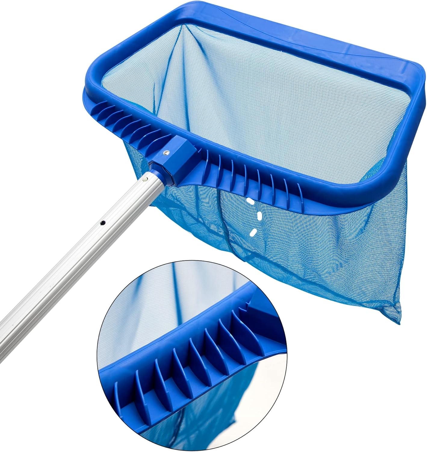 Uoark Pool Skimmer Net, Swimming Pool Leaf Skimmer Net,Heavy Duty 20" Pool Skimmer Net, Heavy Duty Leaf Rake Cleaning Tool, Reinforced Frame Deep Rake Net. : Patio, Lawn & Garden