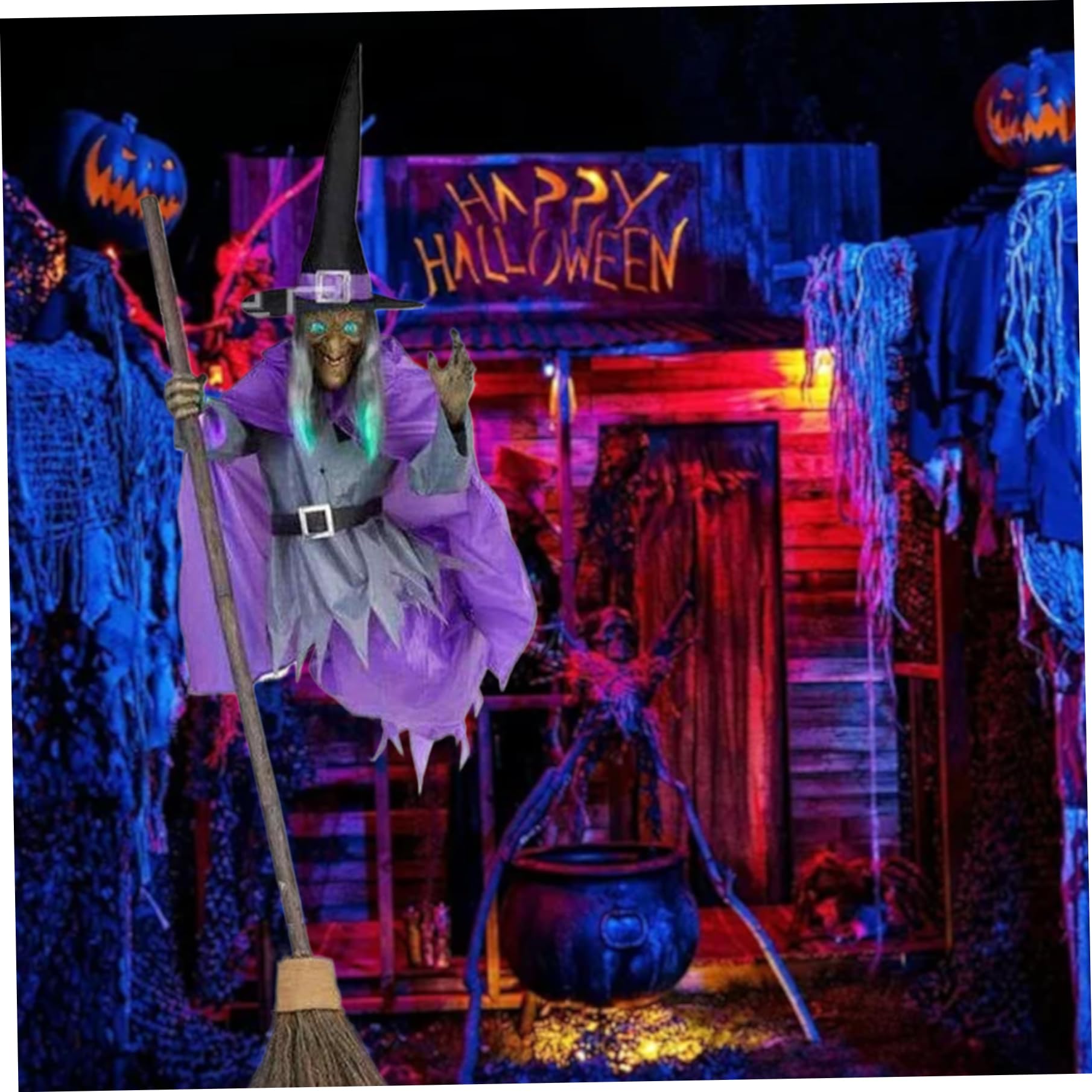 Enge Vliegende Heks Halloween-achtergrond Met Heks Op De Bezem Ge%c3%afsoleerd Wit Image128850943 Enge Vliegende Heks Halloween-achtergrond Met Heks Op De Bezem Ge%c3%afsoleerd Wit Image128850943