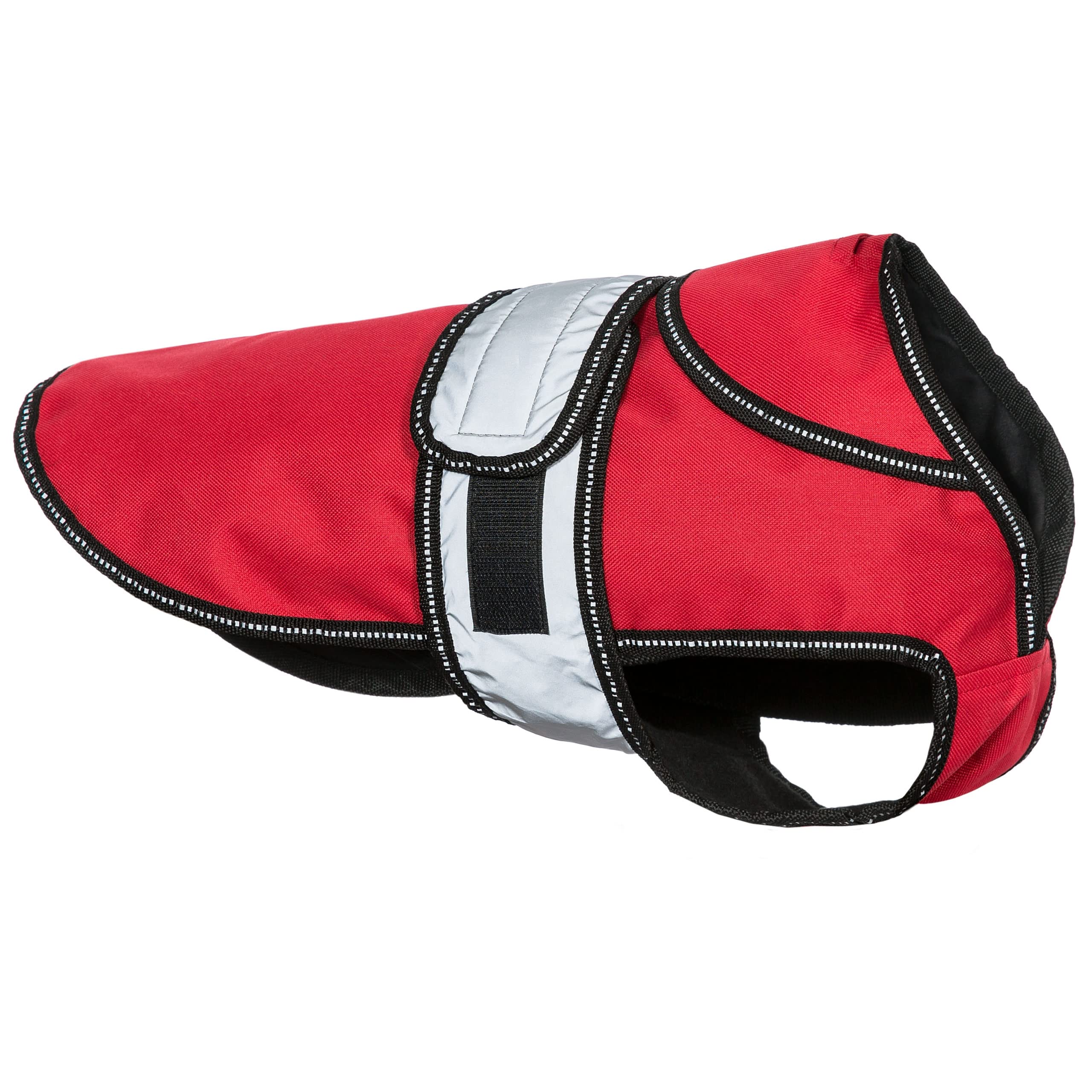 Trespaws 2 in 1 Fleece Lined Dog Coat Duke X Red in Size - L