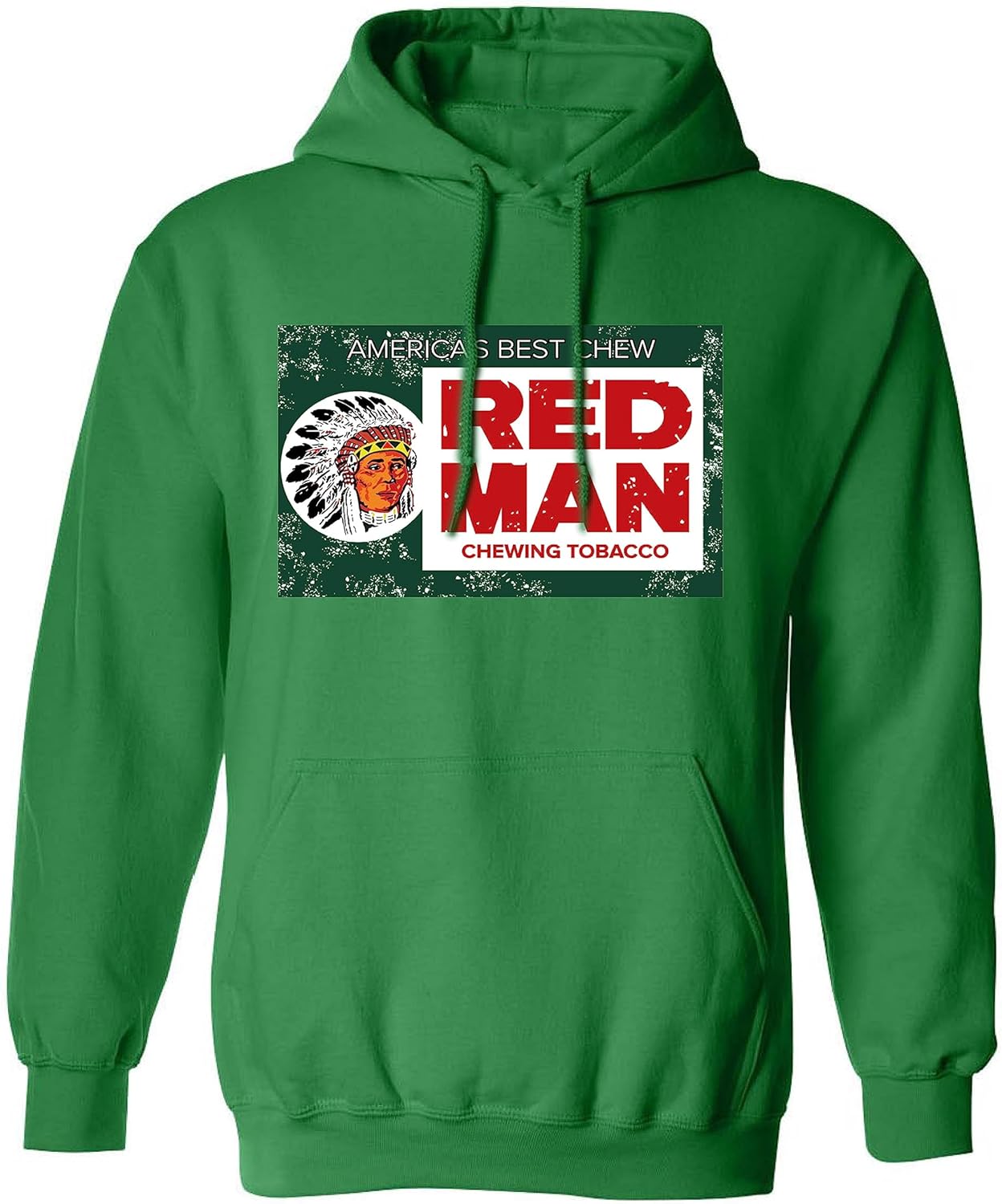 ALLNTRENDS Red Man Chewing Vintage Style Hoodie Redman Retro Classic Adult Hoodies