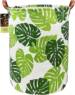 HUNRUNG Laundry Hamper(Round Leaf)