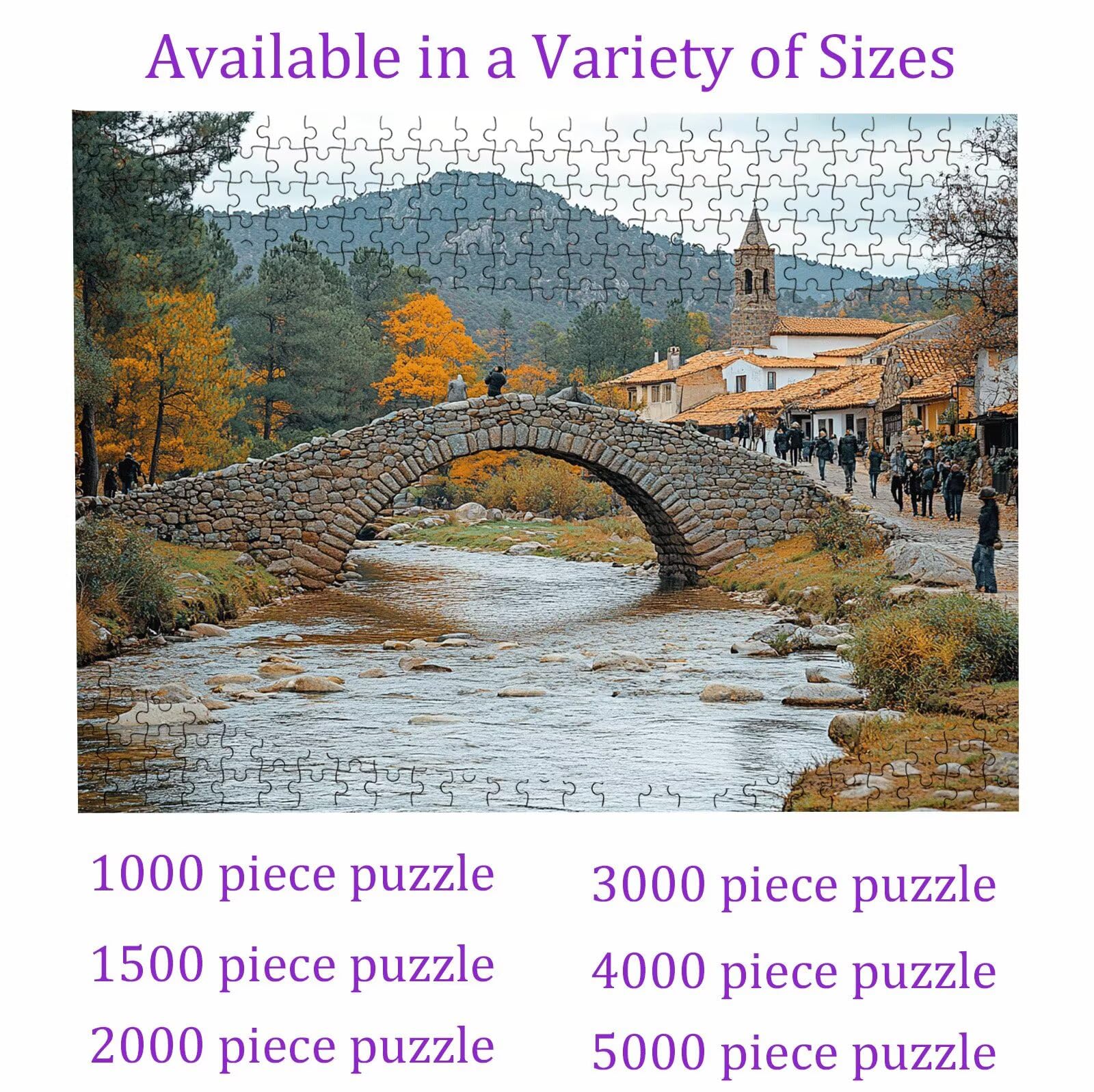 Puzzle 4000 sztuk mostu leśnego (3), puzzle 4000 Pièces Challenge Impossible, Puzzle 141,5 x 87,5 cm Duży rozmiar dla dorosłych, rodzinne gry edukacyjne, klasyczne łamigłówki, wystrój domu W3H-156