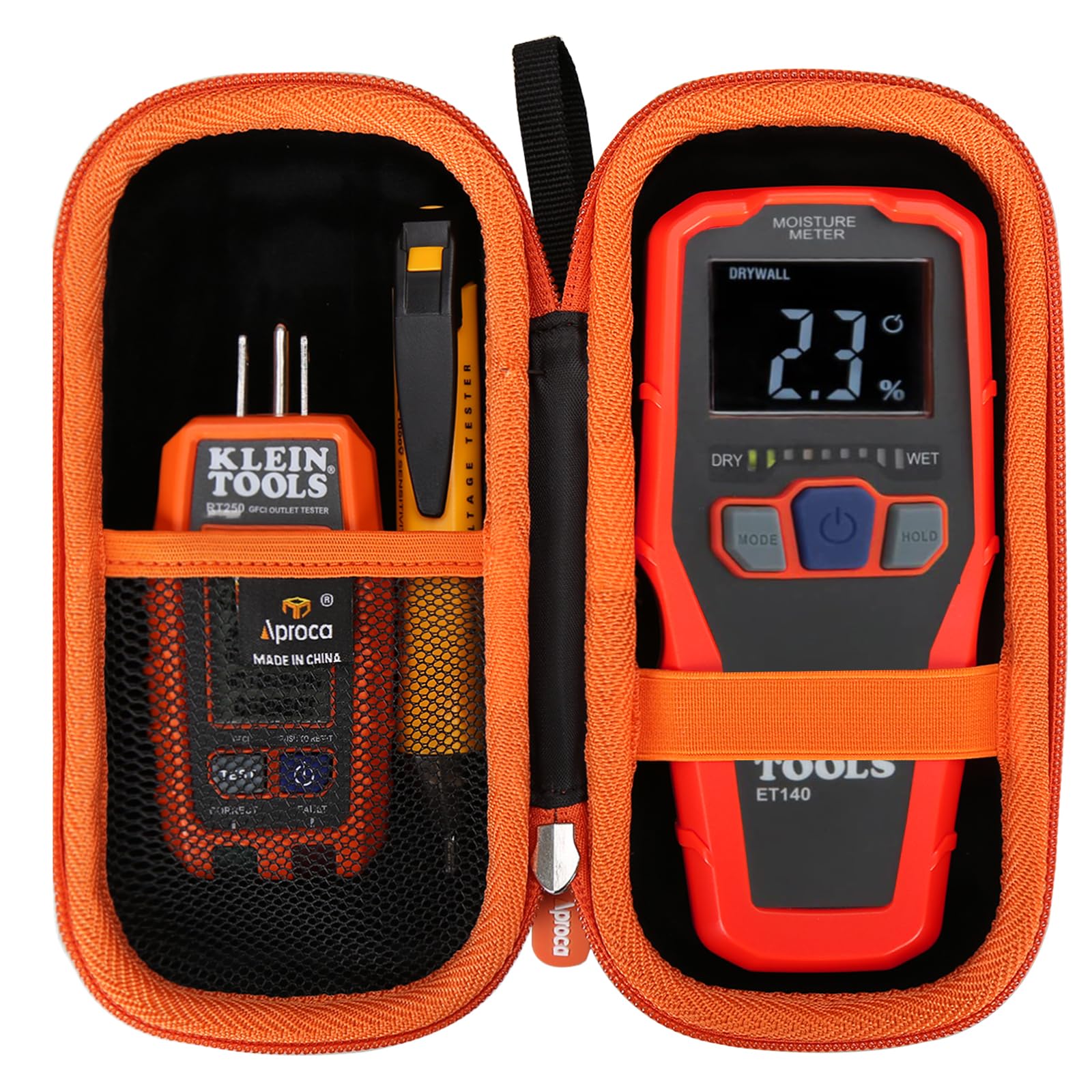 AprocaHard Storage Travel Case for Klein Tools ET140 Pinless Moisture Meter