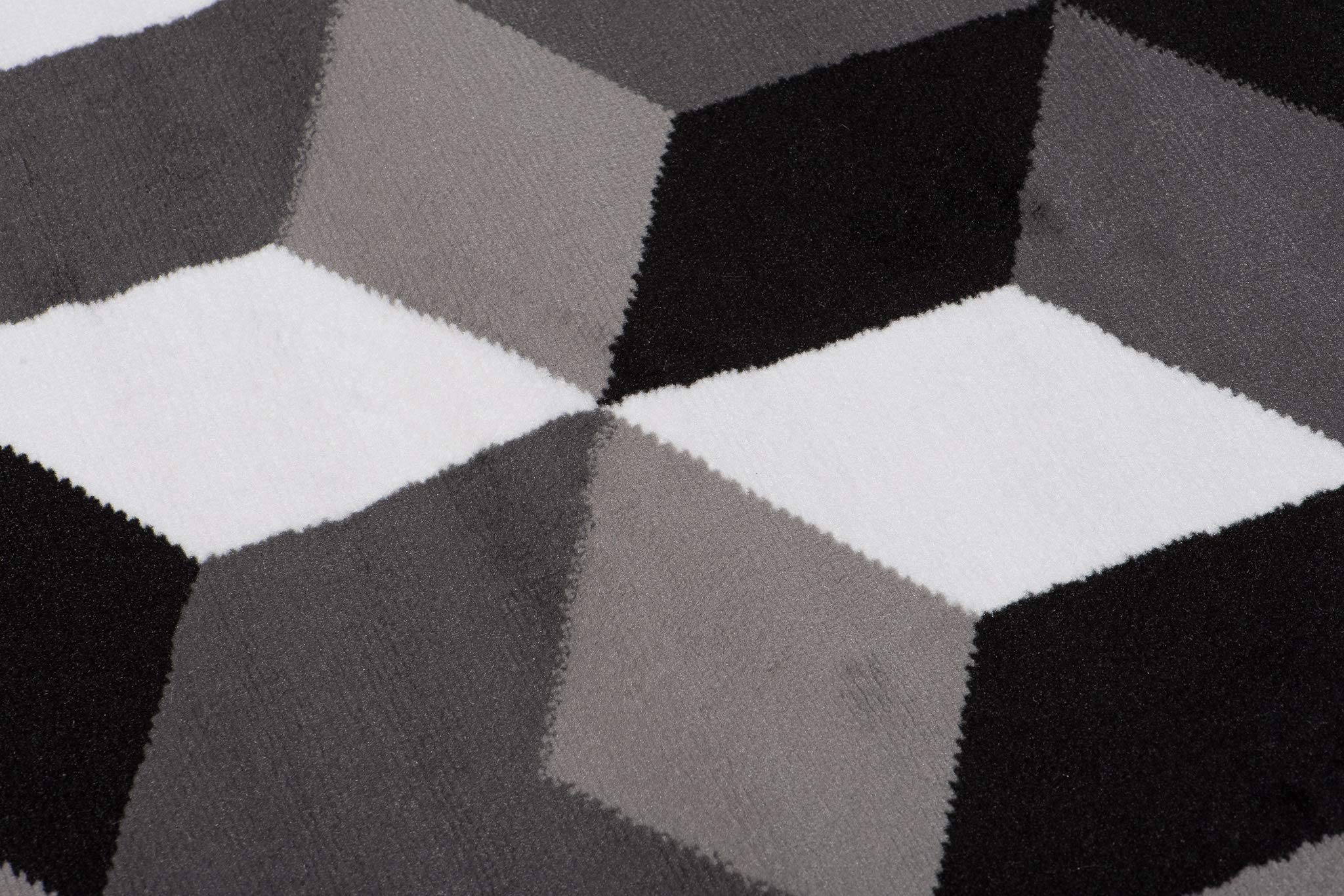 Tapiso Maya dywan z krótkim włosiem, nowoczesny, szary, biały, czarny, geometryczny wzór, do salonu, sypialni, Ökotex 160 x 230 cm