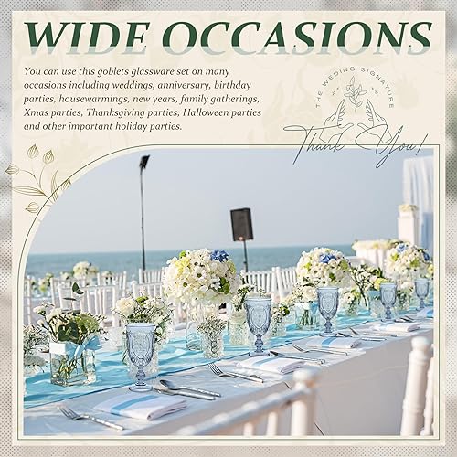 Miniatura 7 de 48 copas de plástico vintage de 7.5 onzas, copas de vino de plástico retro en relieve, copas de agua para bar de vino, jugo, baby shower, boda,