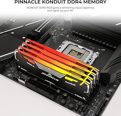 Miniatura 2 de Timetec Pinnacle Konduit RGB 32GB KIT (2x16GB) DDR4 3600MHz PC4-28800 CL18-22-42 XMP2.0 Overclocking 1.35V Dual Rank Compatible para AMD e Intel
