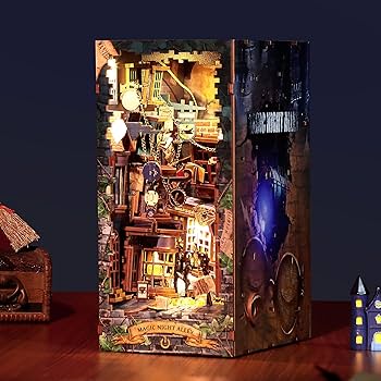 Amazon | FUNPOLA 3Dパズル ブックヌック キット 本立てBooknook 木製