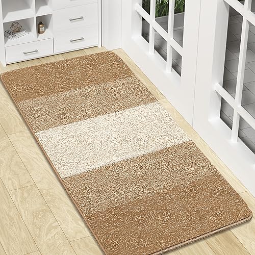 Vista 67 de Kitinjoy Tapete para puerta de interior y exterior, 48 x 32 pulgadas, antideslizante, absorbente, atrapador de suciedad, de perfil bajo, lavable