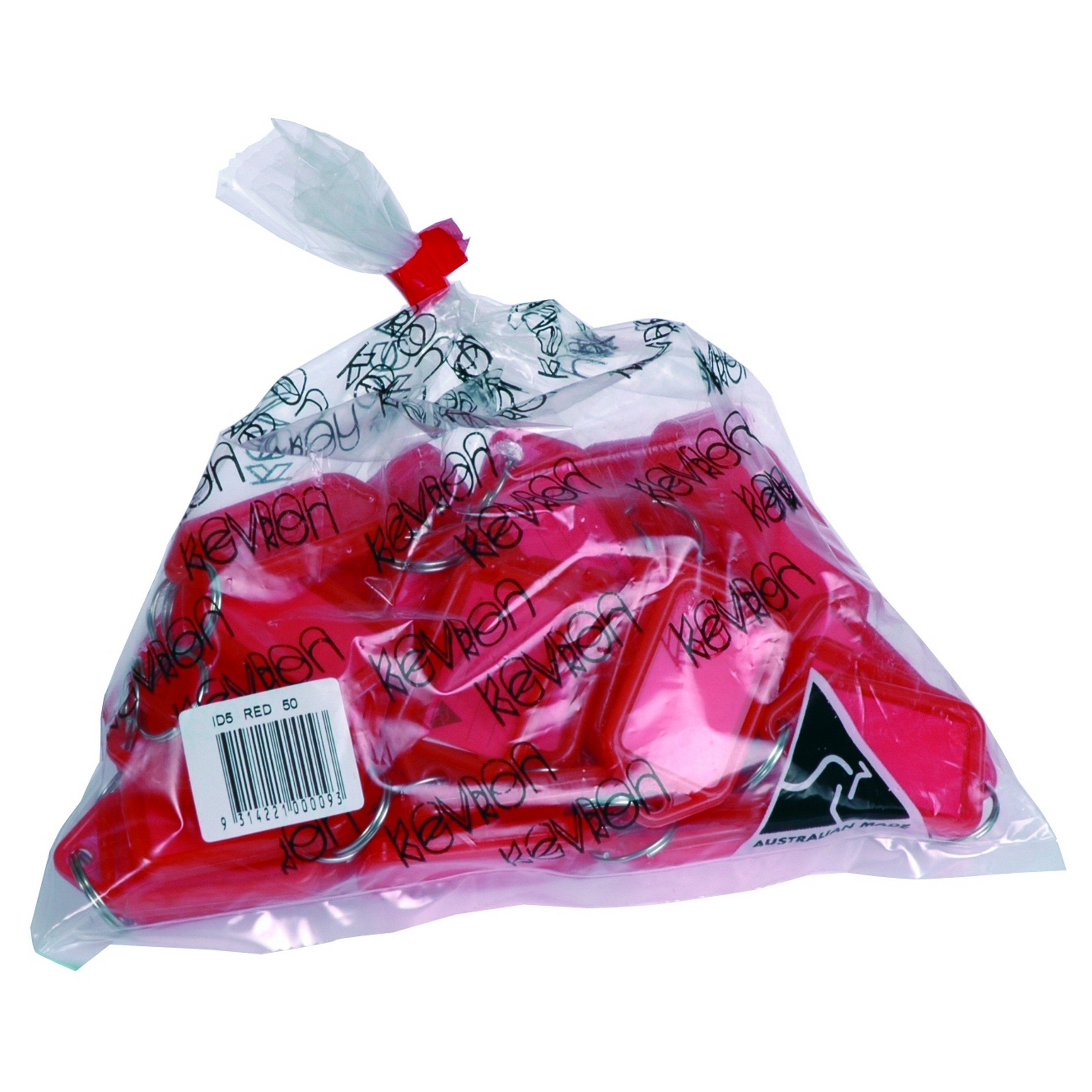 KEVRON ID5-50 Single Colour Click Tag - Red