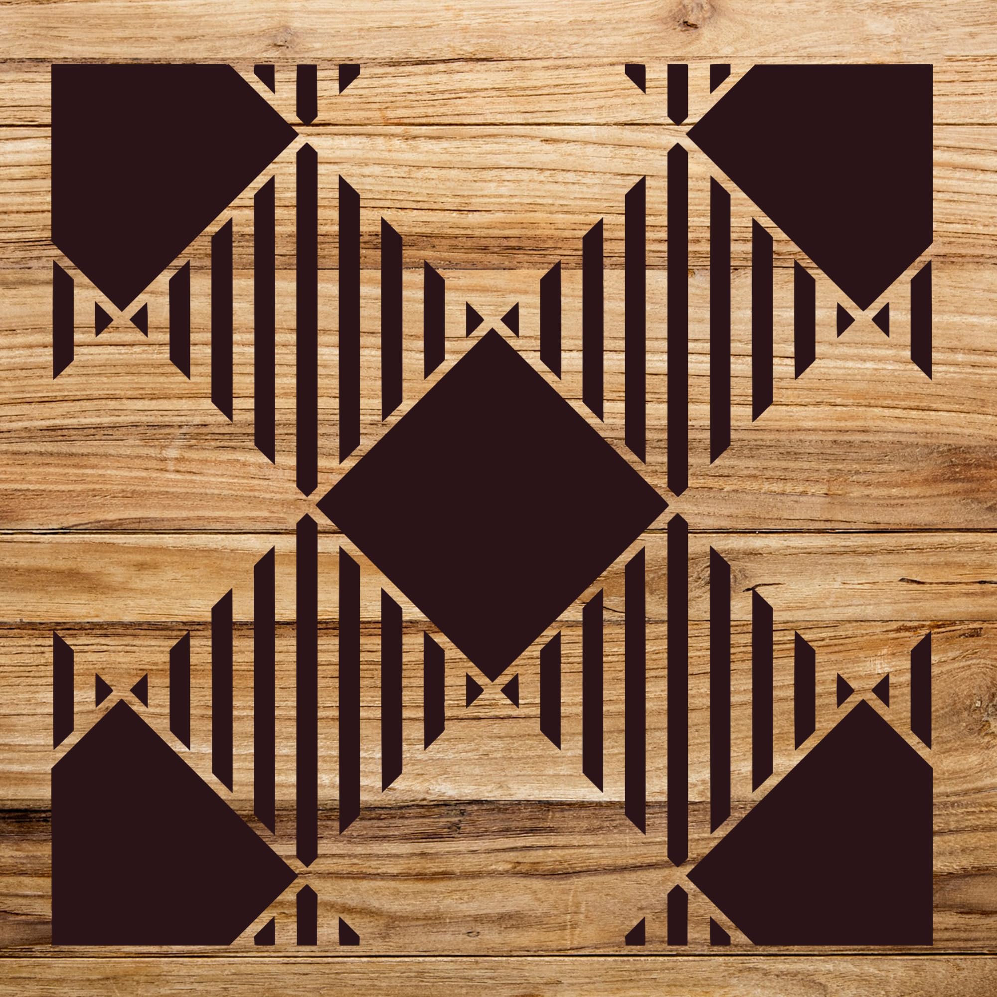 Buffalo Plaid Stencil Pattern for Wood Signs and Home Decor, Reusable Mylar Template for Painting and Craft Projects, Ideal for Holiday and Seasonal Art - Size A2 (16.5