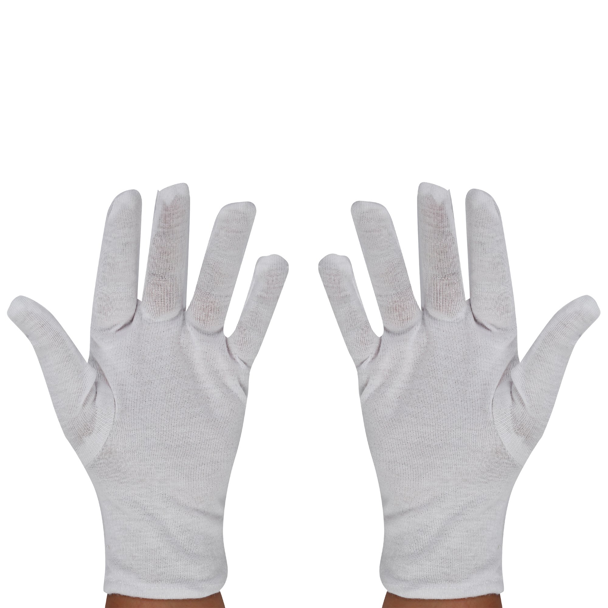 Candy Closet Streachable Heat Resistant/Waiters Serving Gloves - White, Quality - Thick, Size XL (Pack OF 24 Pcs)