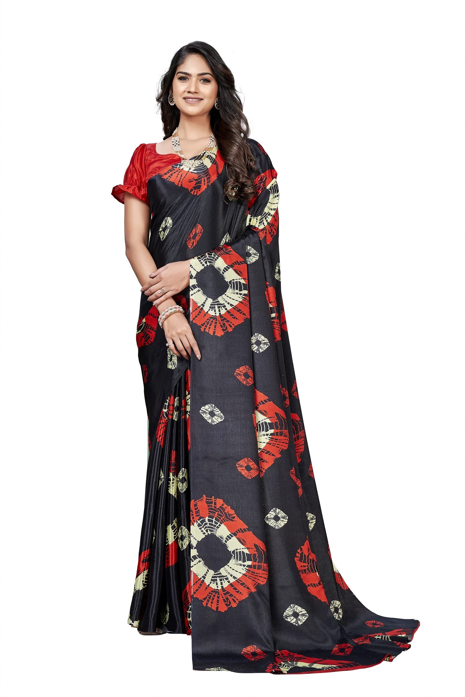 LymioWomen Polyester Saree
