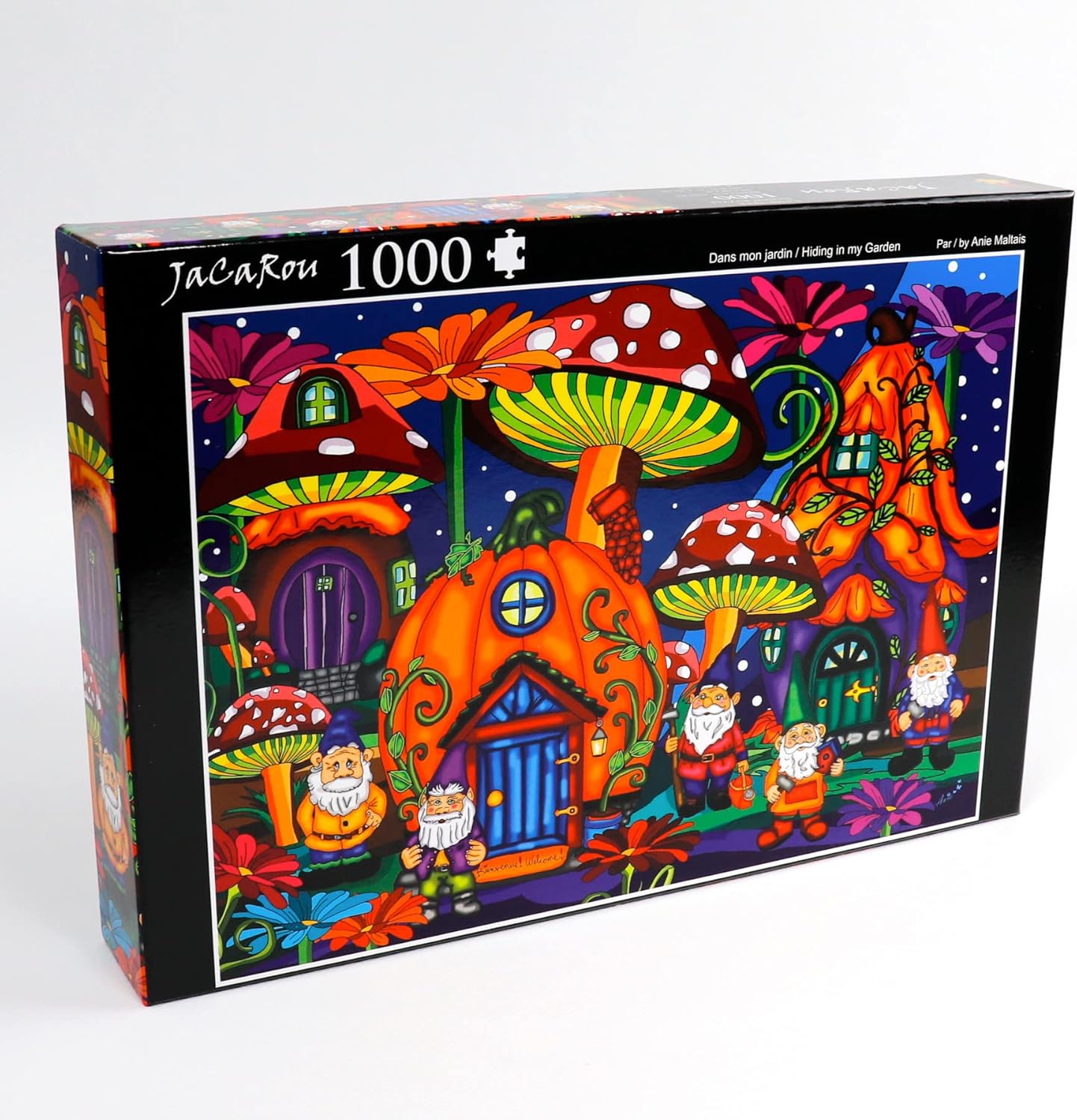 JaCaRou Puzzles Hiding in My Garden 1000 Pieces Jigsaw
