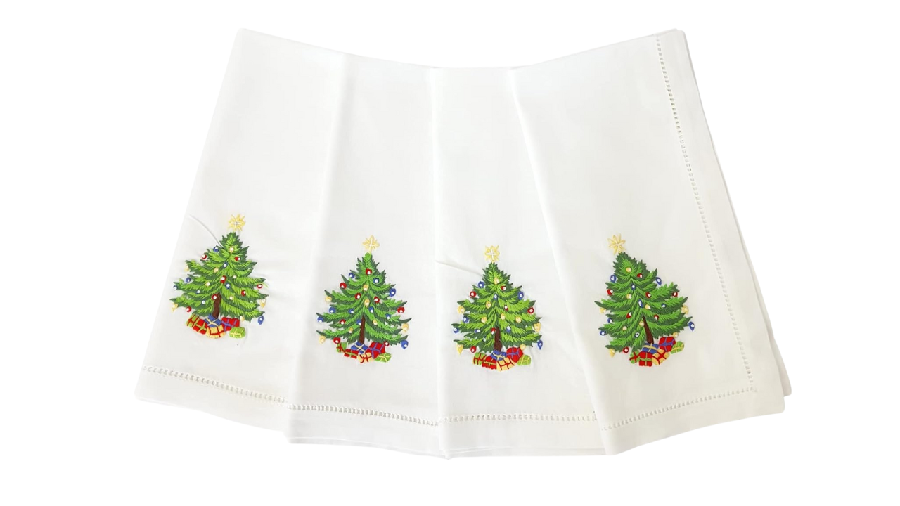 Servilletas de Tela HCRAFT Bordadas Algodón Set 4 miniatura 7