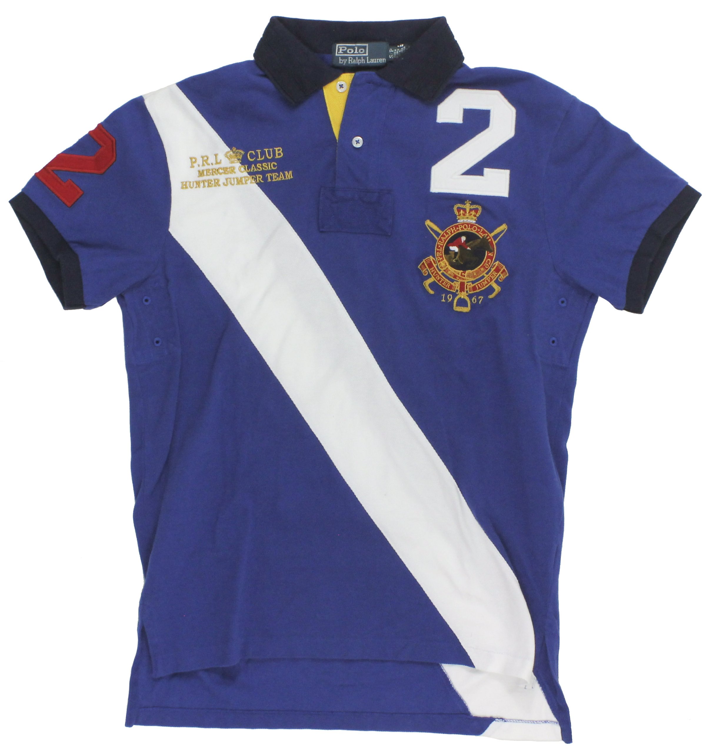 Ralph Lauren Polo Mercer Diagonal Stripe Custom Fit Polo Shirt