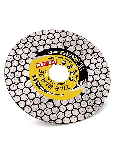 Miniatura 7 de 2 unidslote hoja de azulejos 4.5 "porcelana azulejo hoja de sierra corte y molienda para granito mármol azulejos de porcelana