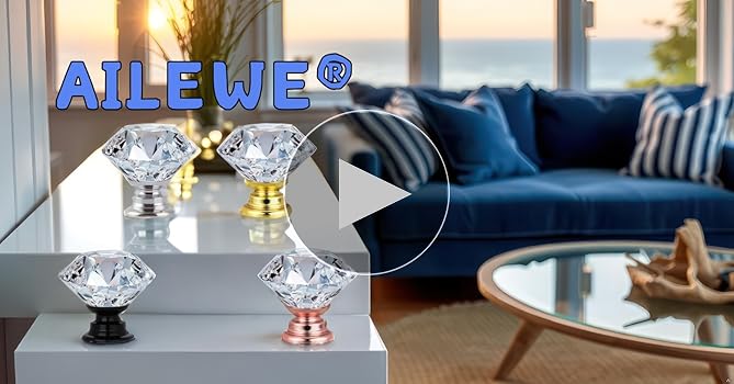 Amazon.co.jp: AILEWE 引き出し 取っ手 クリスタル 光学級K9