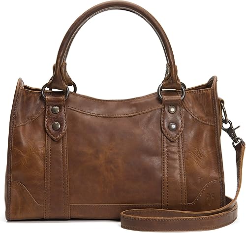 Frye Melissa - Bolso de cuero con cremallera, Marrón