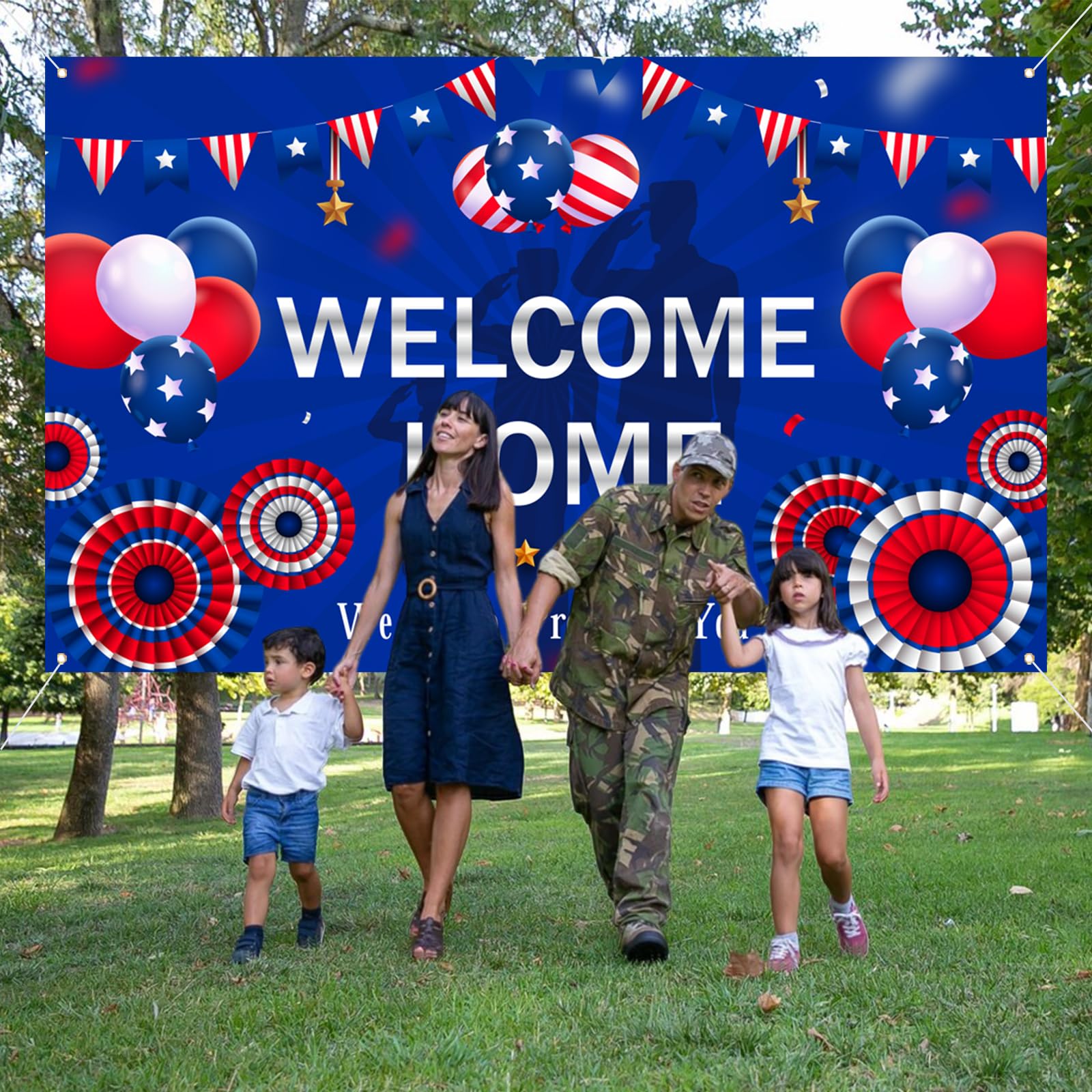 Kimini Ki Welcome Home Backdrop Military Welcome Home Deployment